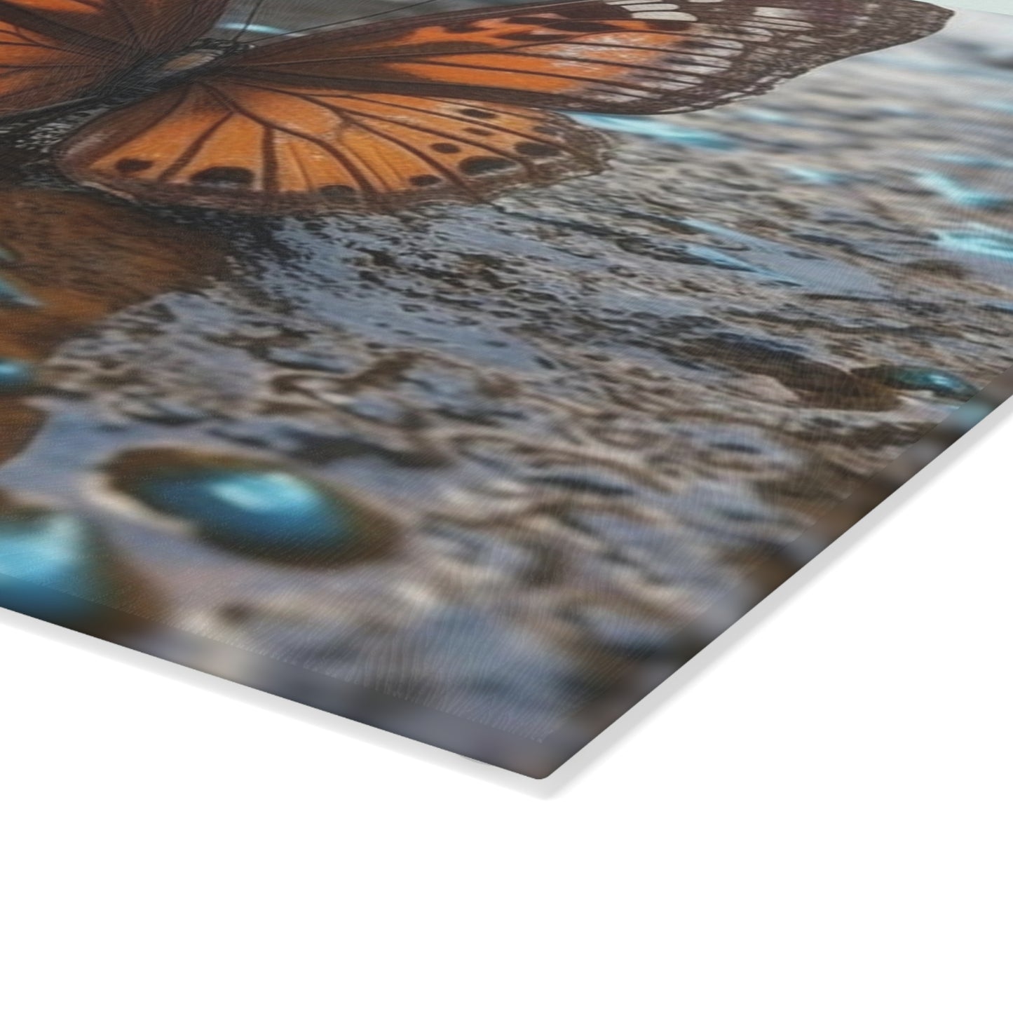 Glass Cutting Board Water Butterfly Street 2