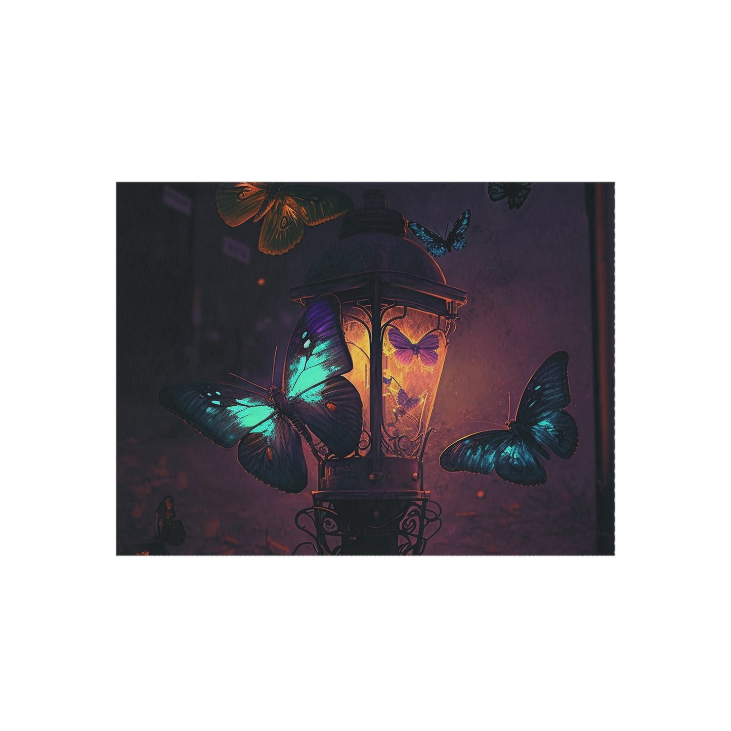 Outdoor Rug  Street Light Butterfly 4