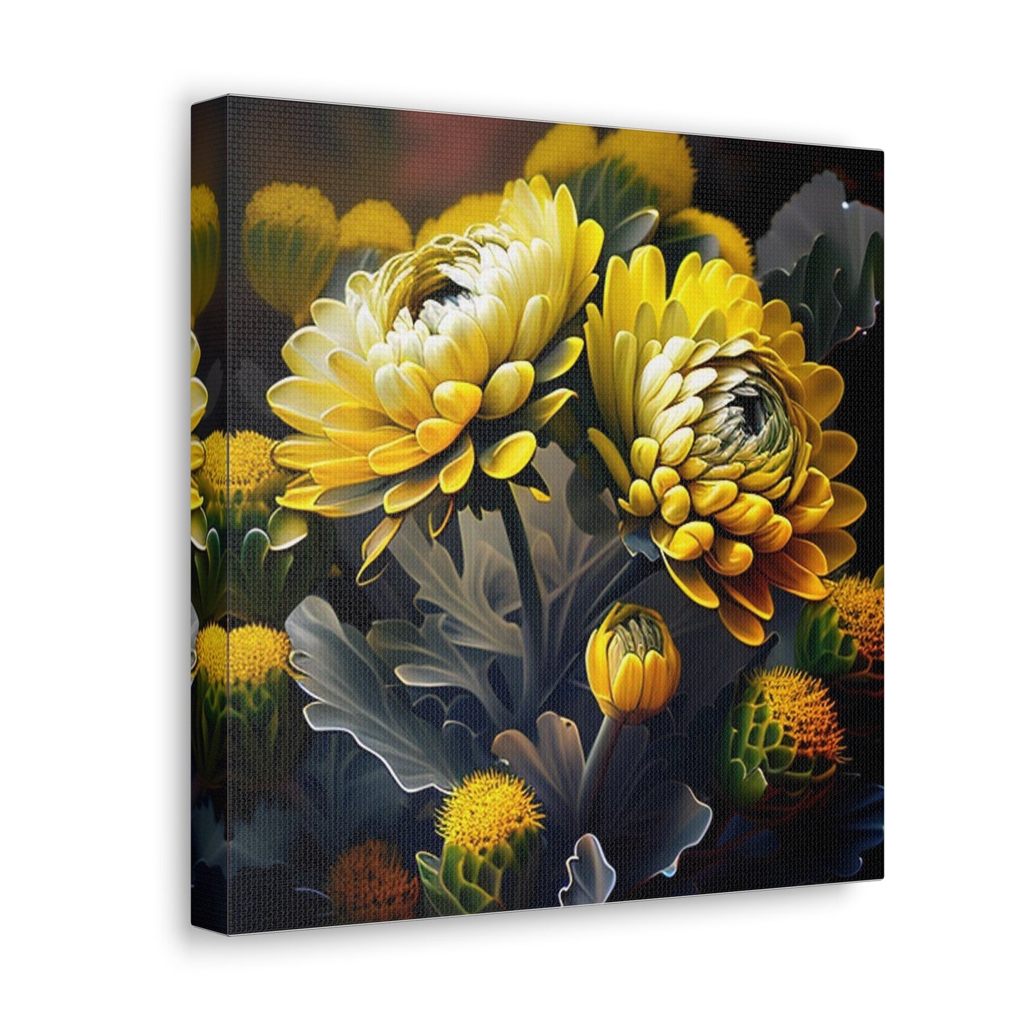 Canvas Gallery Wraps Yellow Hermosas Flores Amarillas 2