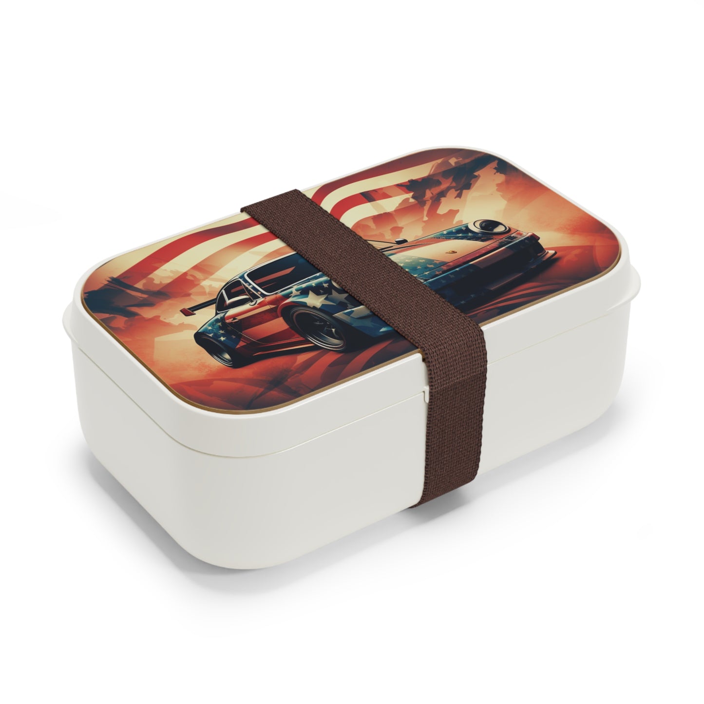 Bento Lunch Box Abstract American Flag Background Porsche 4