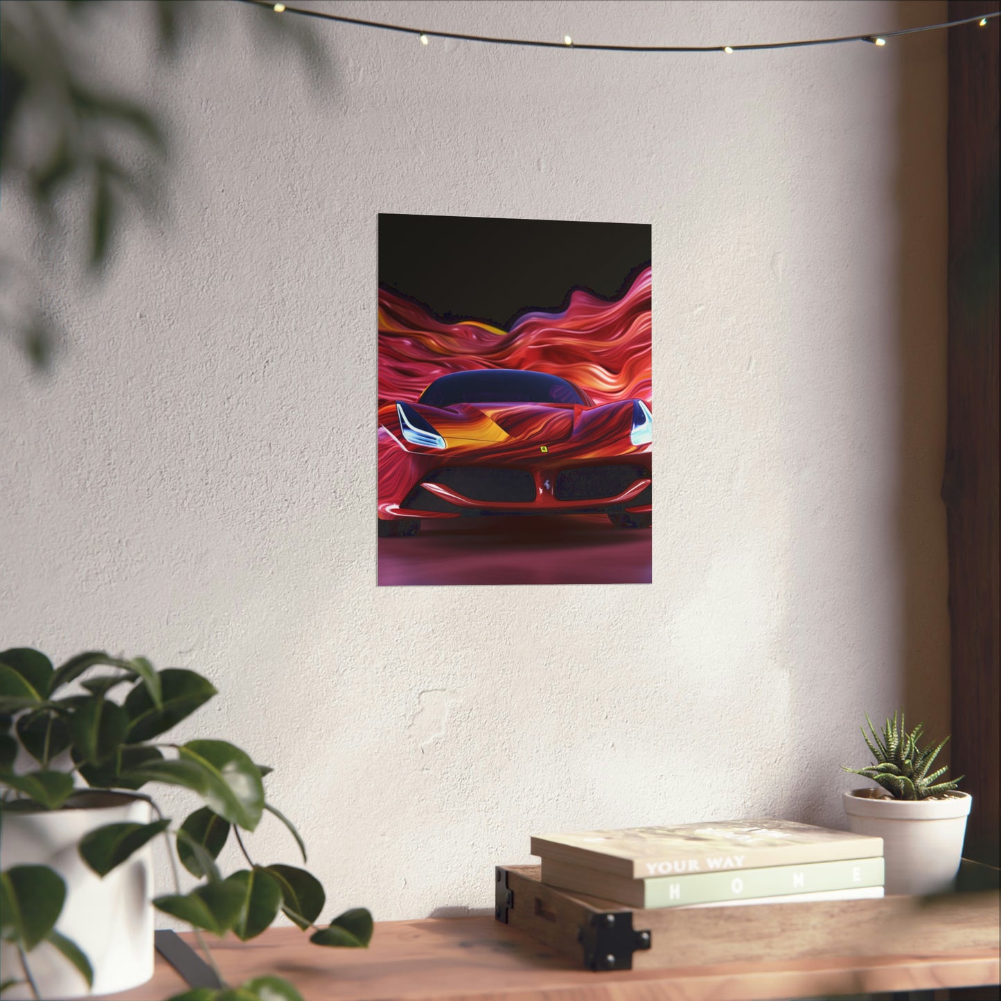 Premium Matte Vertical Posters Ferrari Water Fusion 3