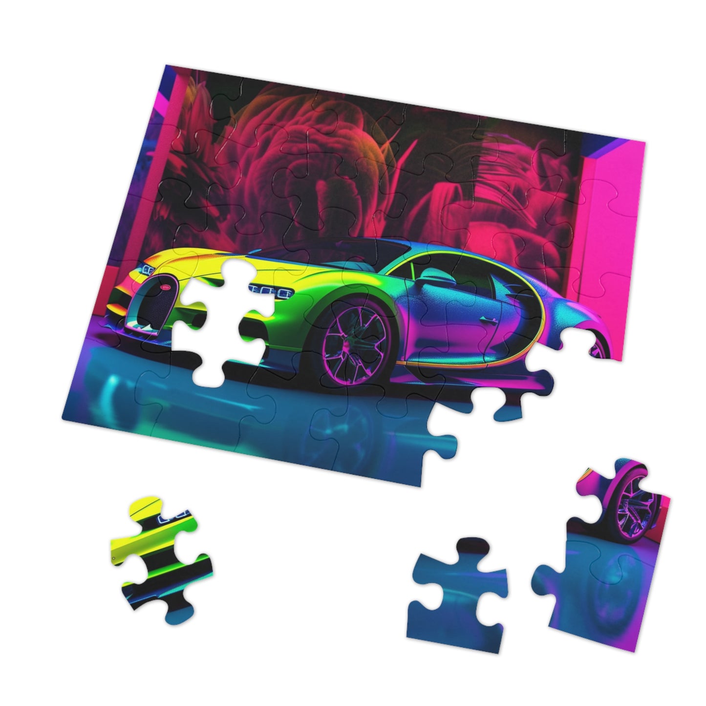 Jigsaw Puzzle (30, 110, 252, 500,1000-Piece) Florescent Bugatti Flair 1