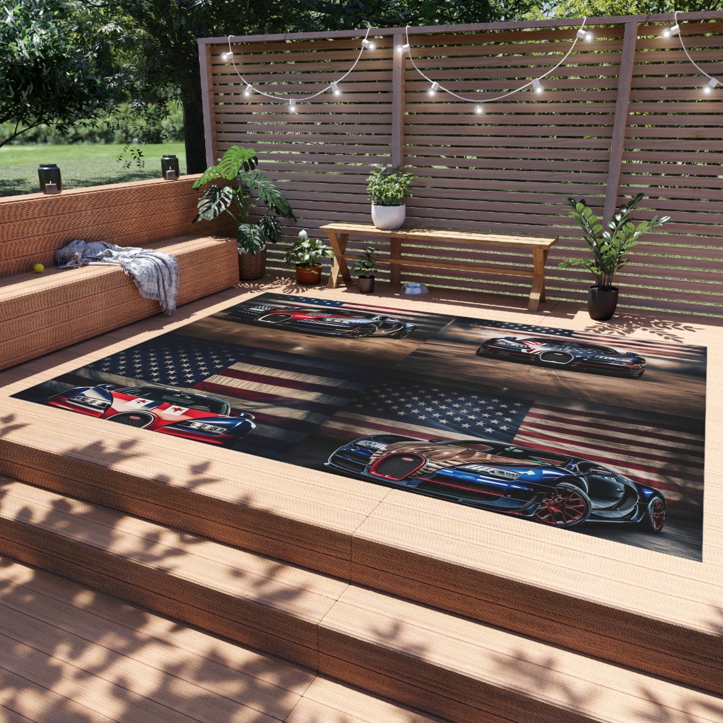 Outdoor Rug  Bugatti American Flag 5