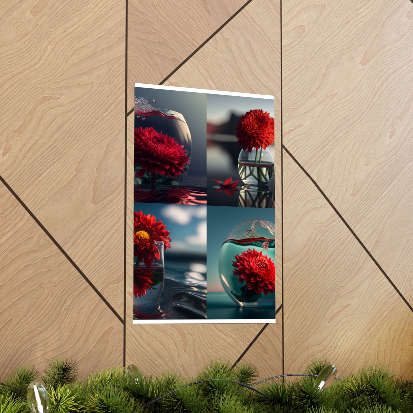 Premium Matte Vertical Posters Chrysanthemum 5