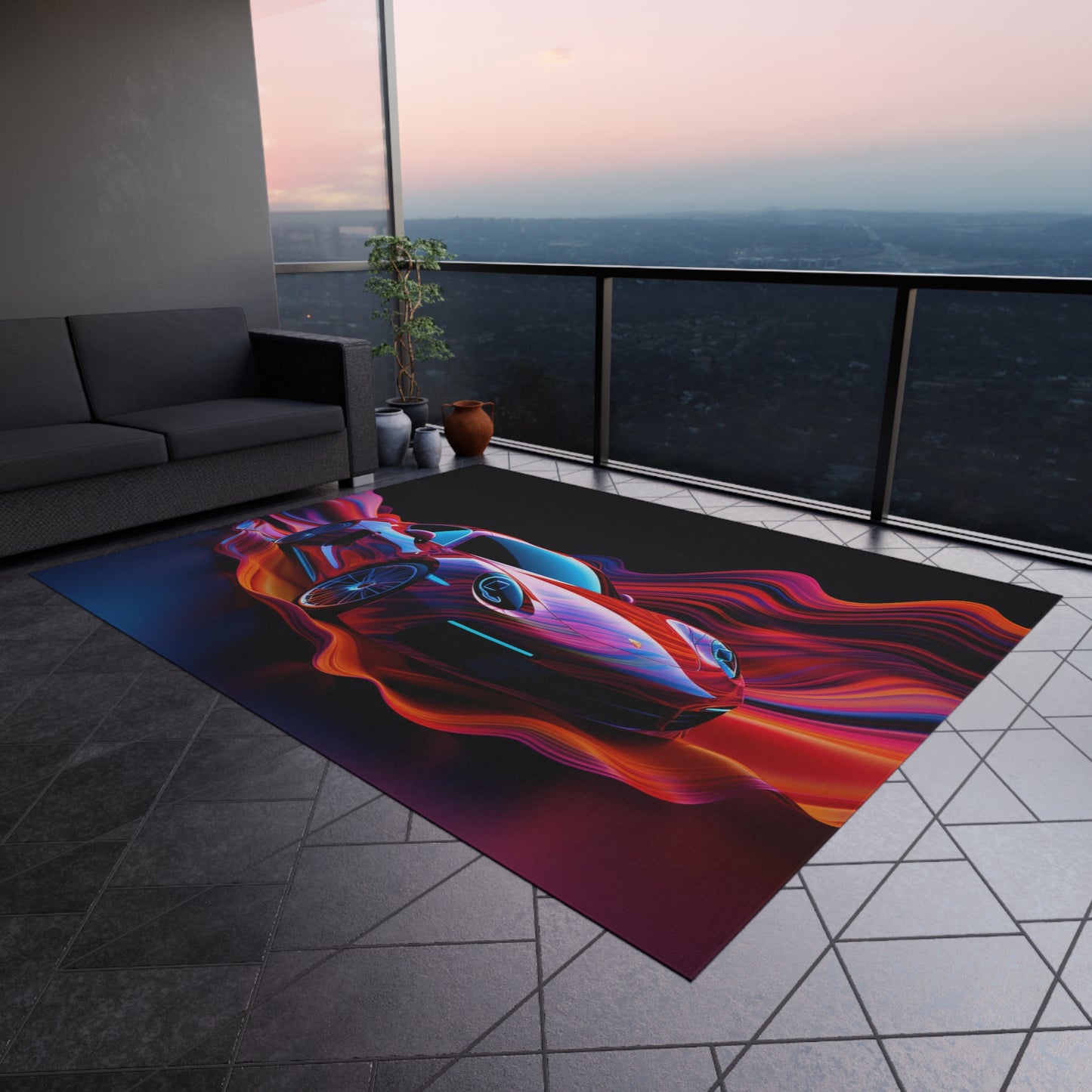 Outdoor Rug  Porsche Water Fusion 4