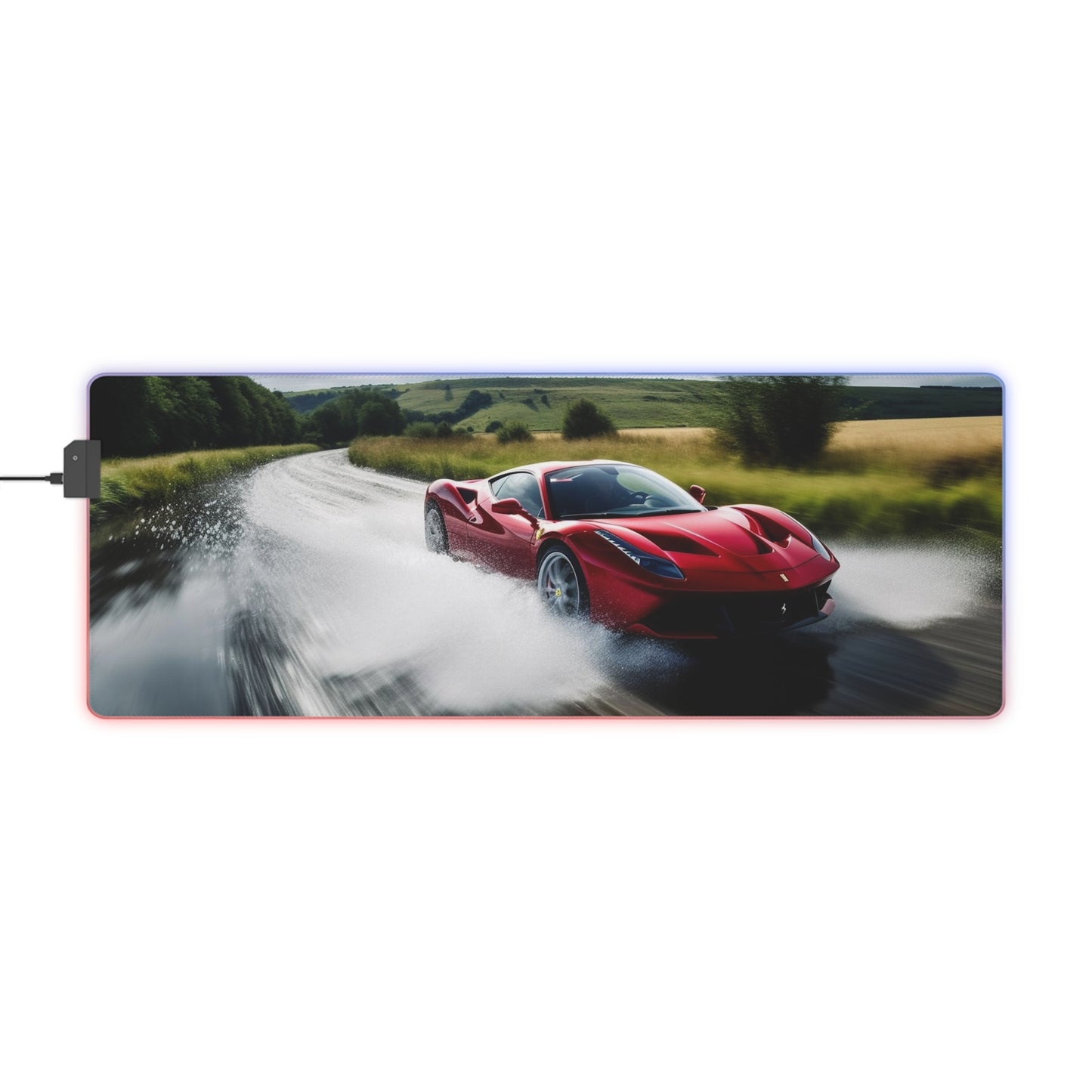 LED Gaming Mouse Pad Water Ferrari Splash 4