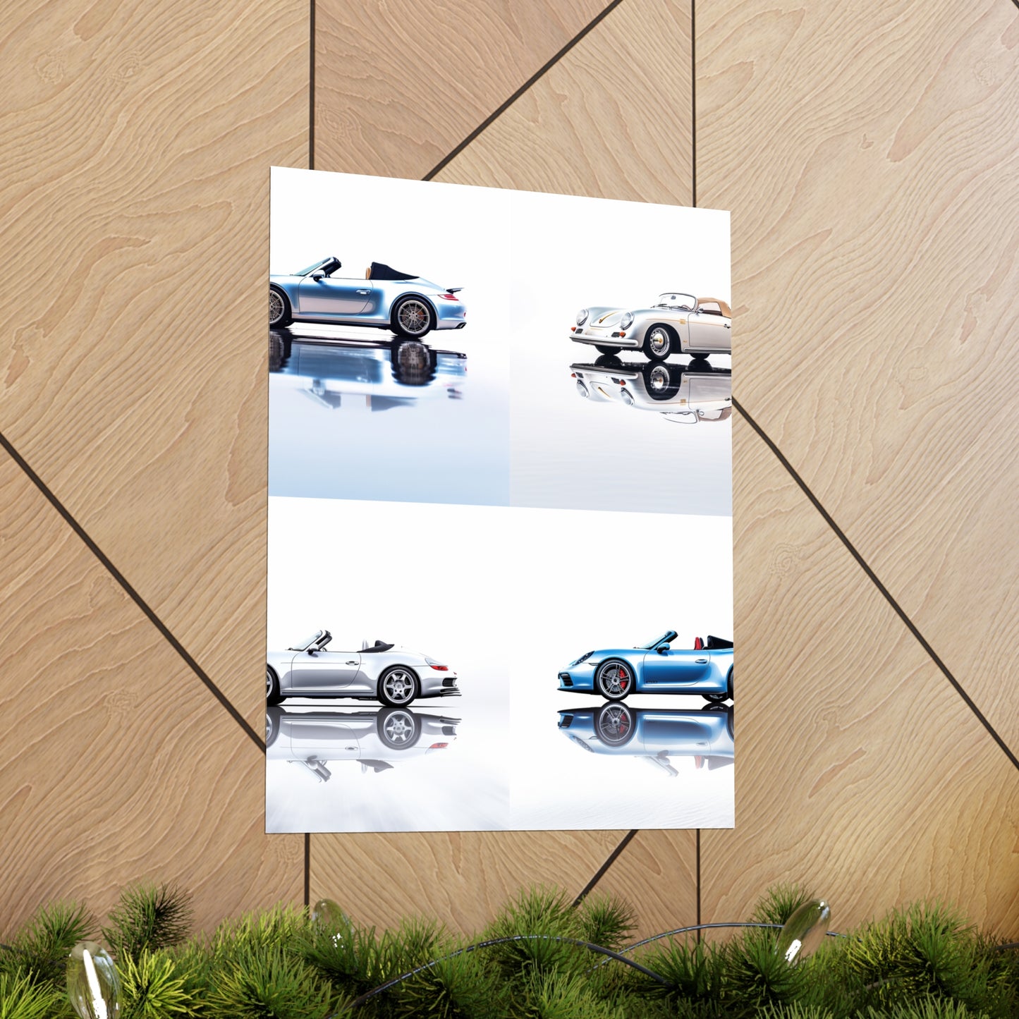 Premium Matte Vertical Posters 911 Speedster on water 5