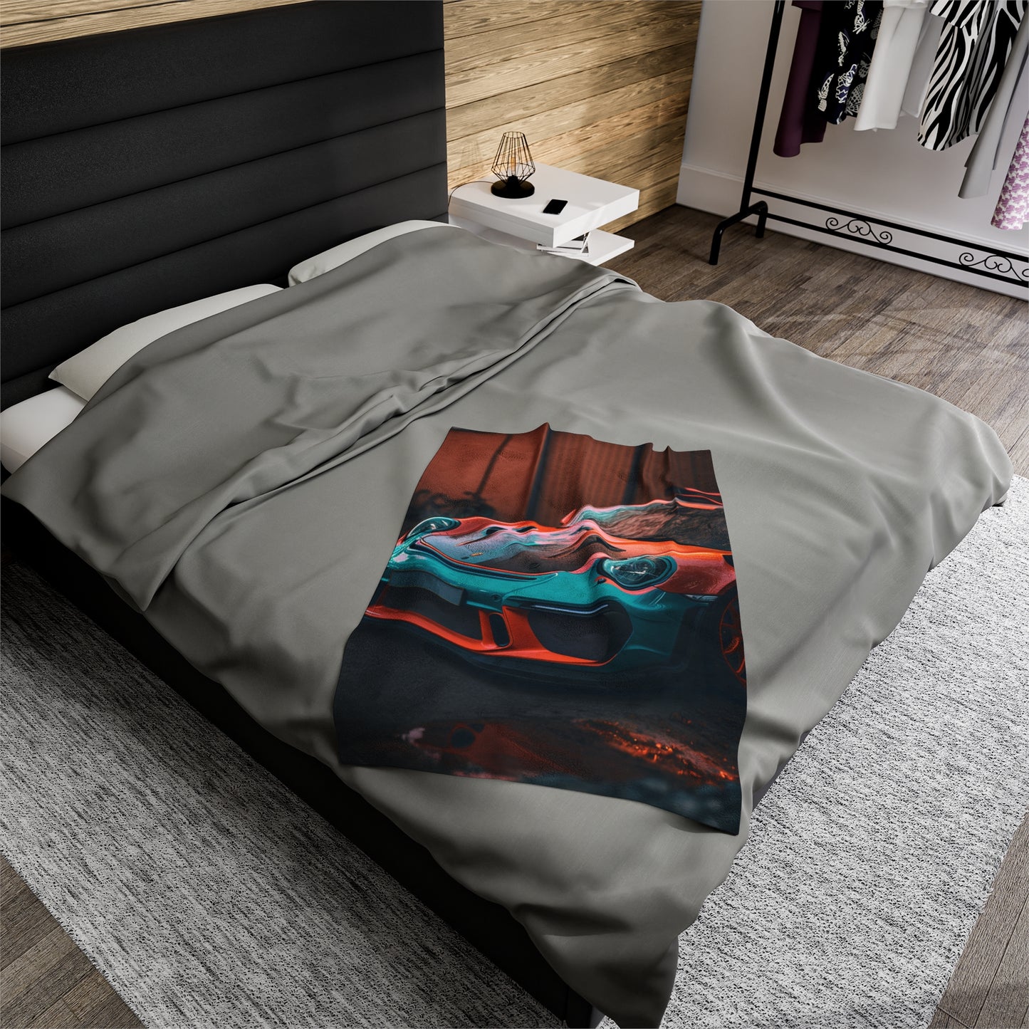 Velveteen Plush Blanket porsche 911 gt3 3