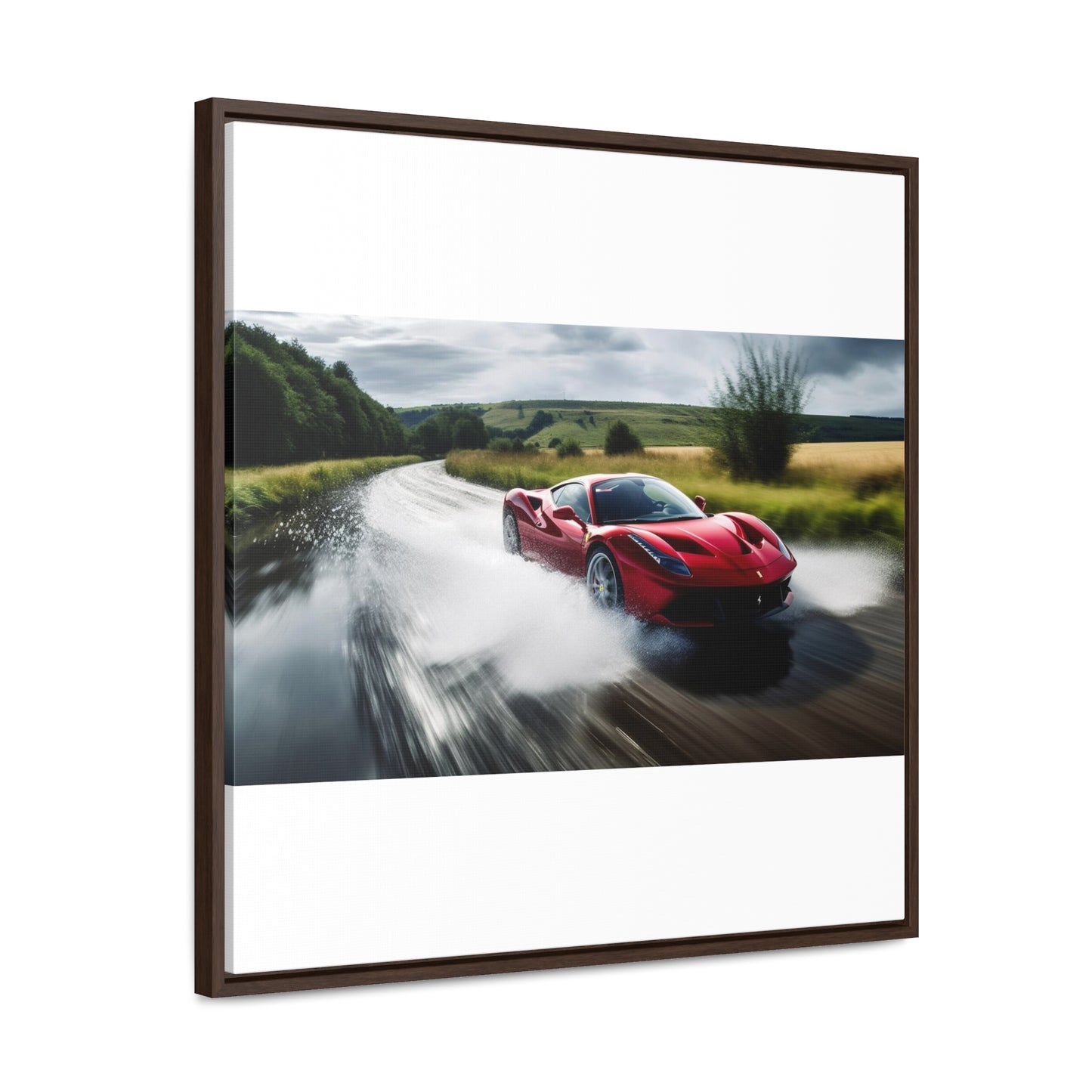 Gallery Canvas Wraps, Square Frame Water Ferrari Splash 4