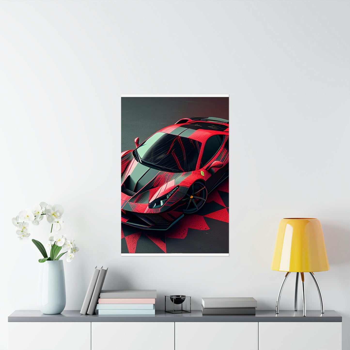 Premium Matte Vertical Posters Ferrari Hyper 2