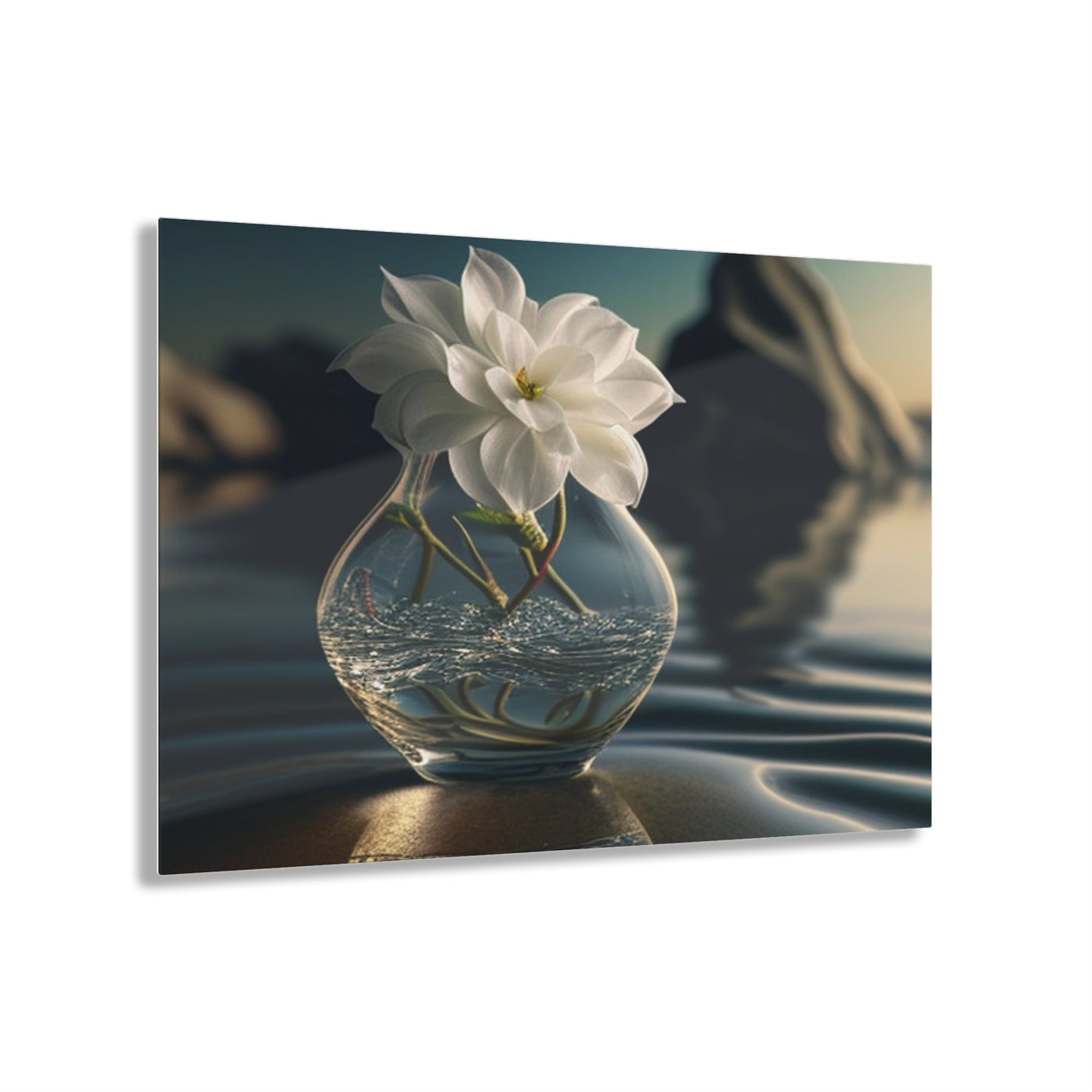 Acrylic Prints Jasmine glass vase 4