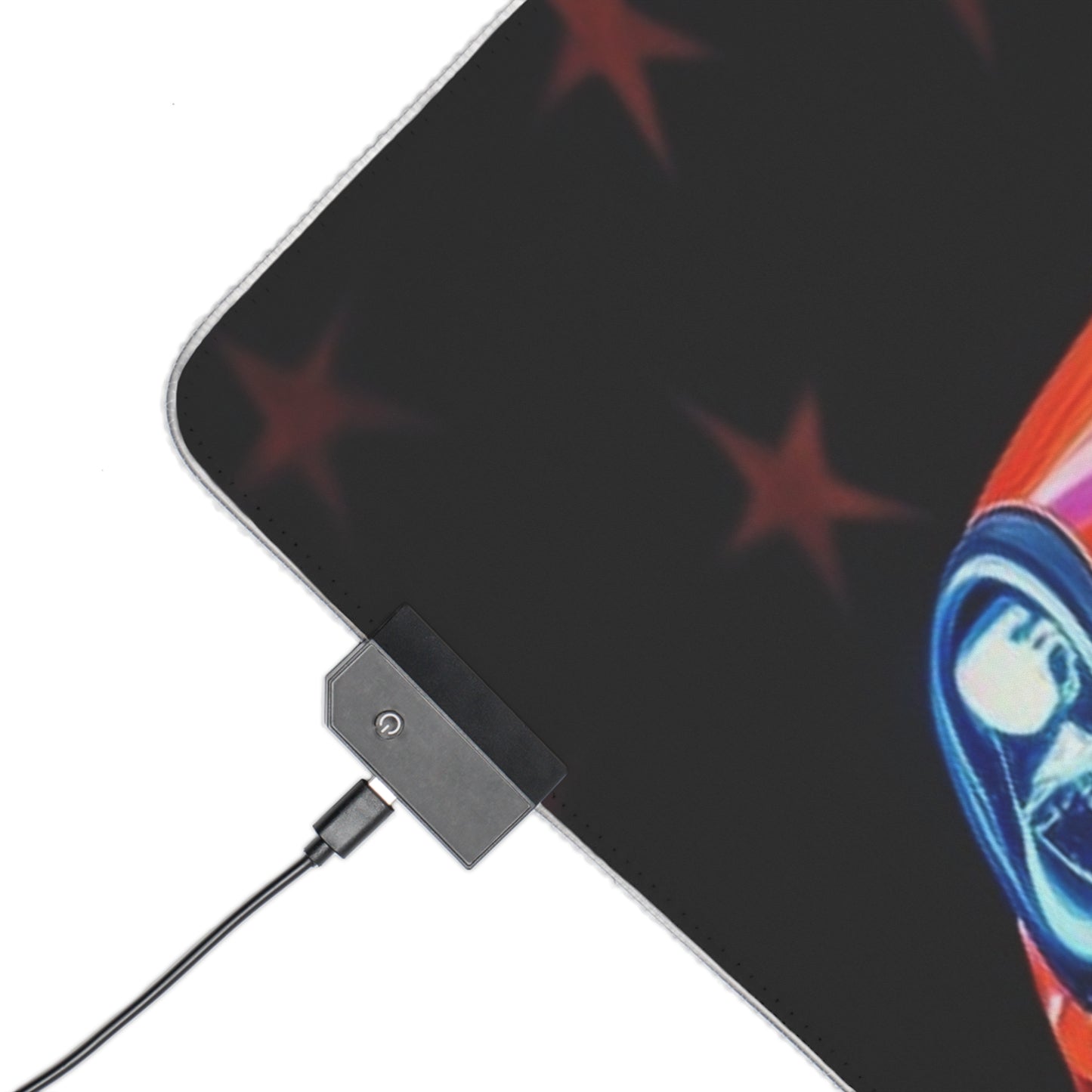 LED Gaming Mouse Pad American Flag Colored Porsche 4