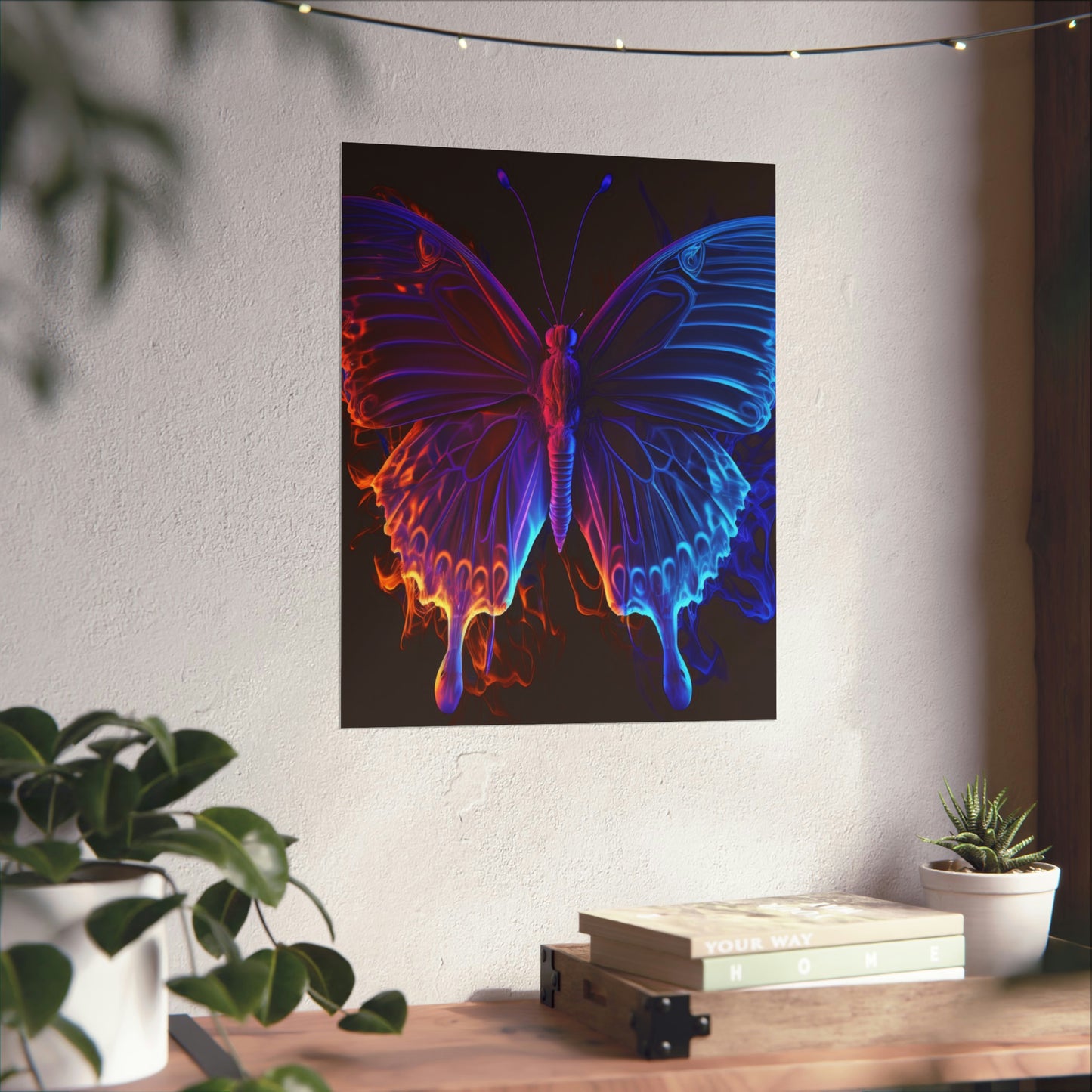 Premium Matte Vertical Posters Thermal Butterfly 1