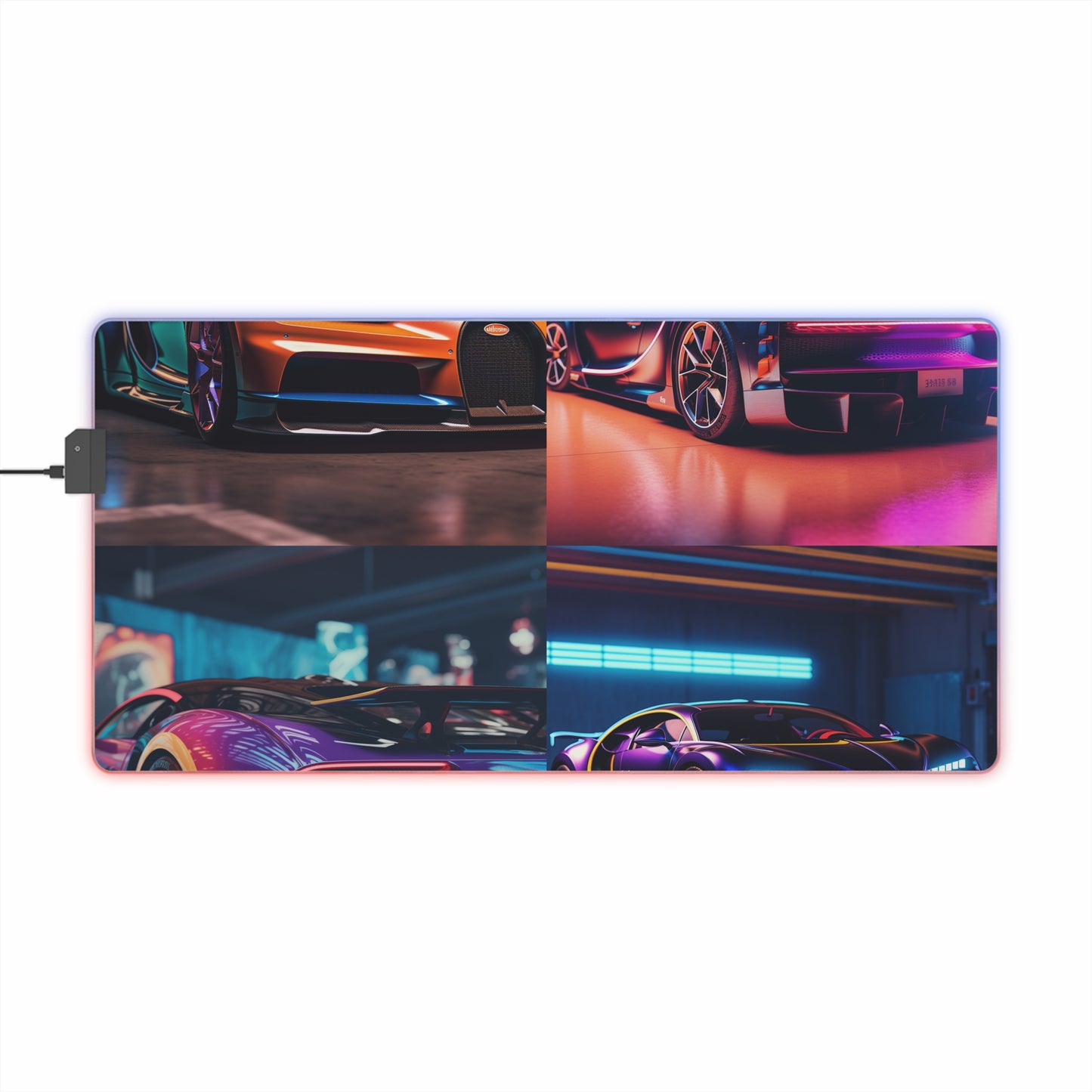 LED Gaming Mouse Pad Hyper Bugatti Neon Chiron 5