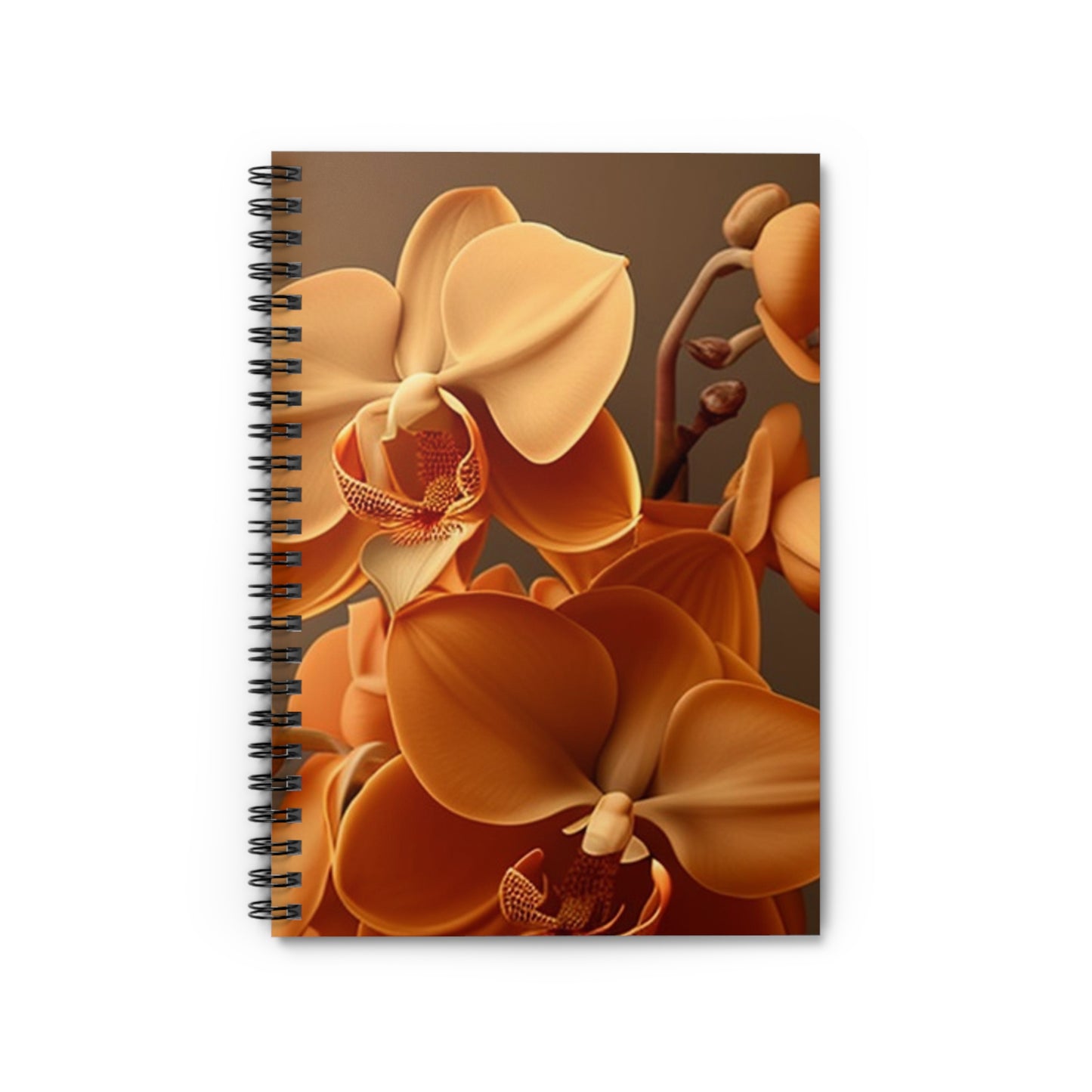 Spiral Notebook - Ruled Line orchid pedals 4