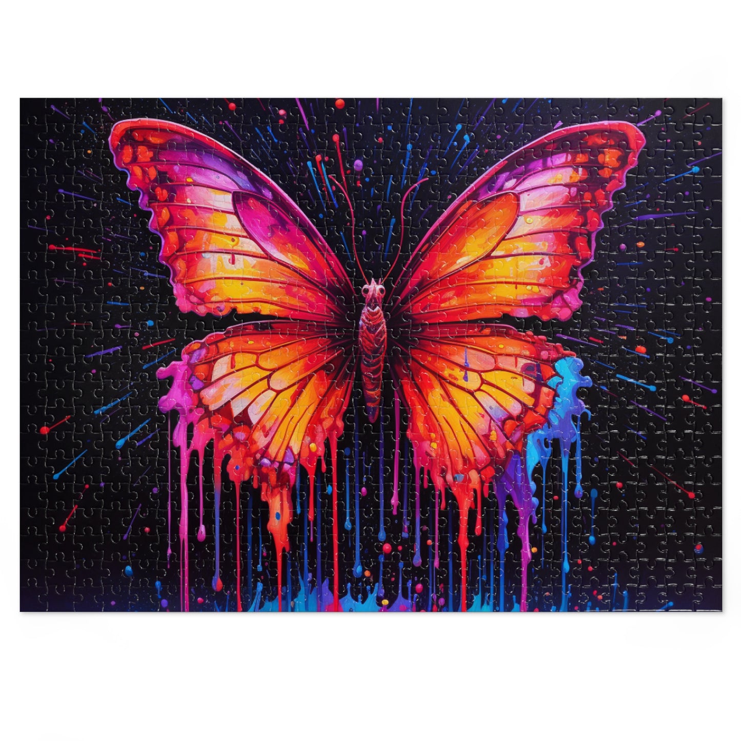 Jigsaw Puzzle (30, 110, 252, 500,1000-Piece) Pink Butterfly Flair 4