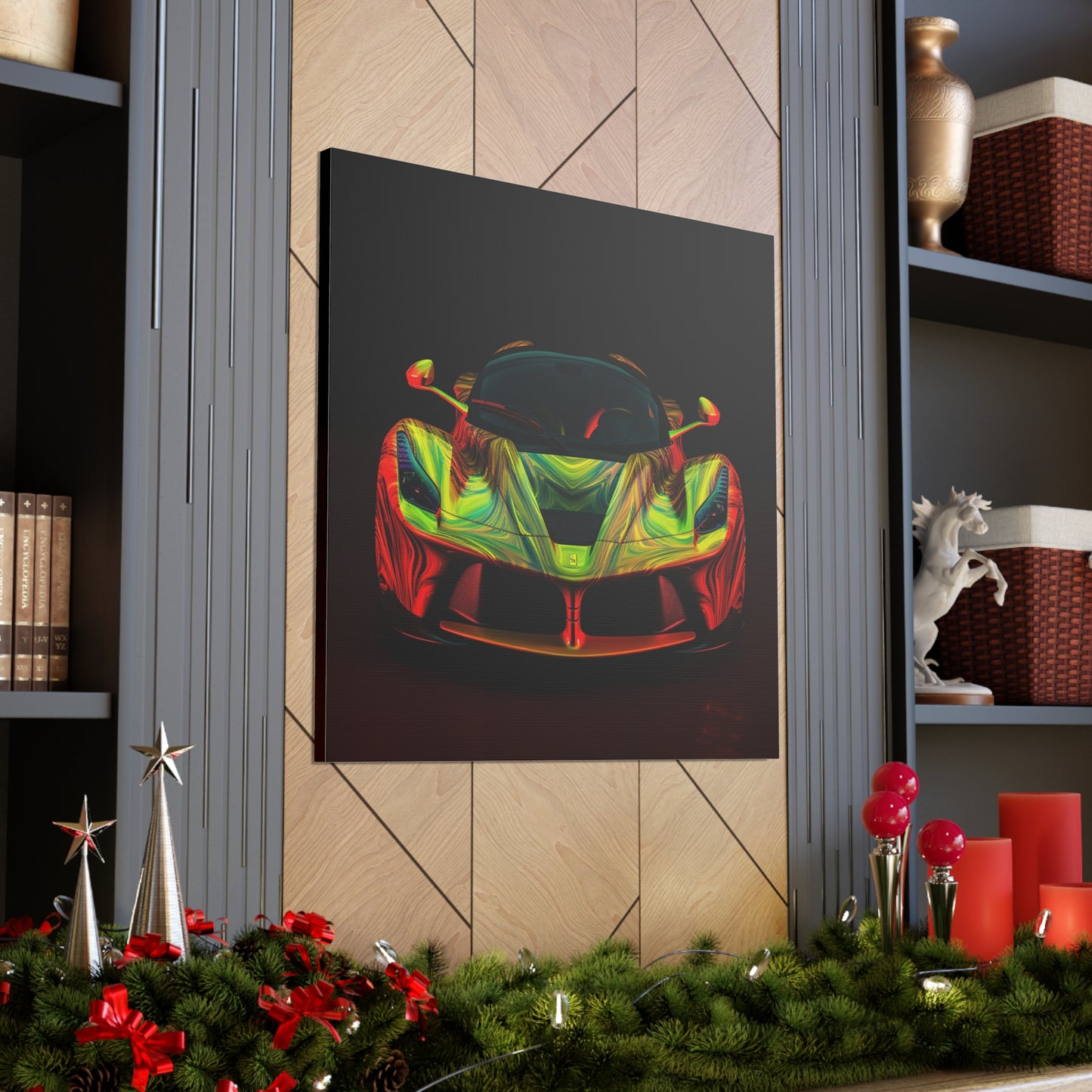 Canvas Gallery Wraps Ferrari Neon 1