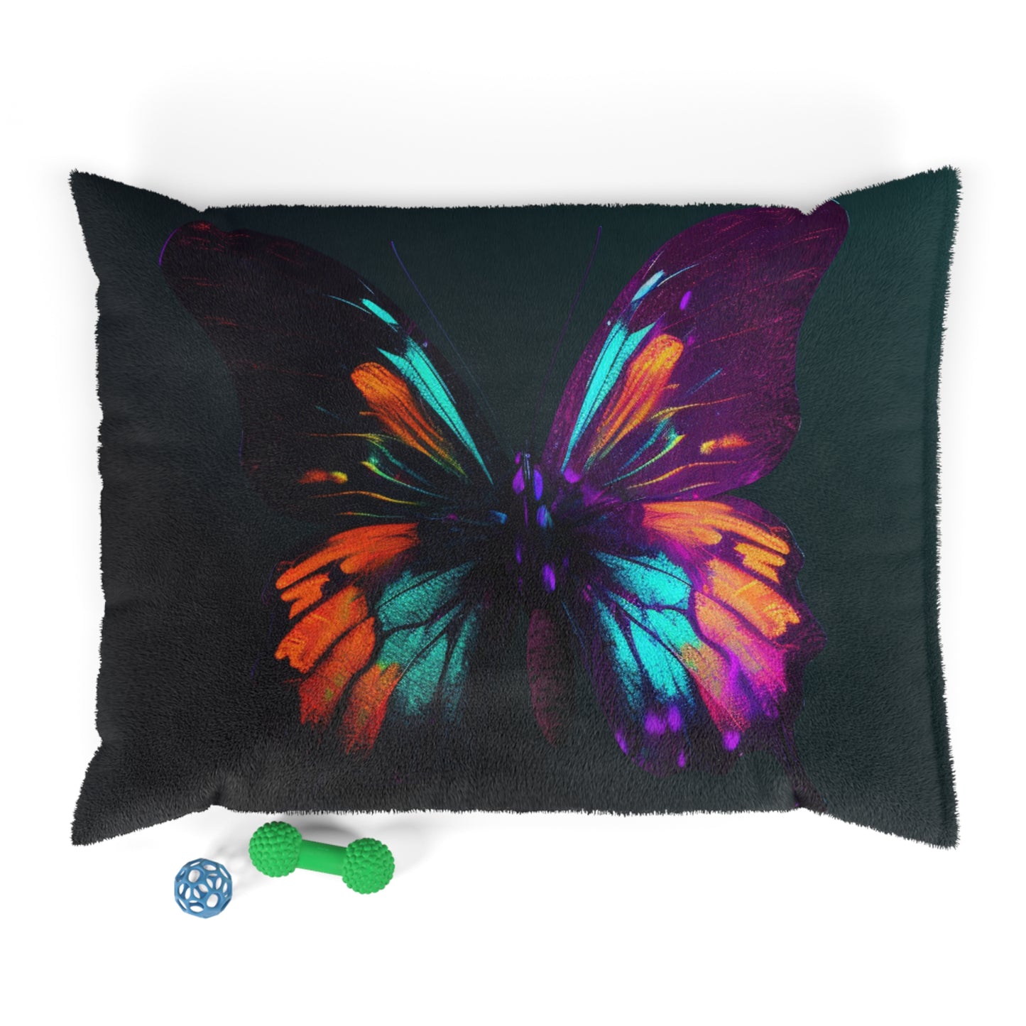 Pet Bed Hyper Colorful Butterfly Purple 4