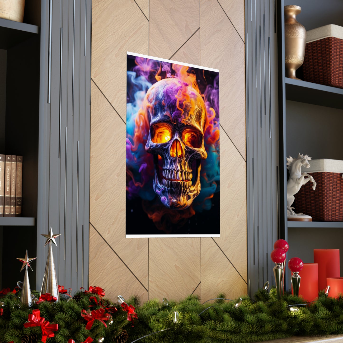 Premium Matte Vertical Posters Macro Skull 2