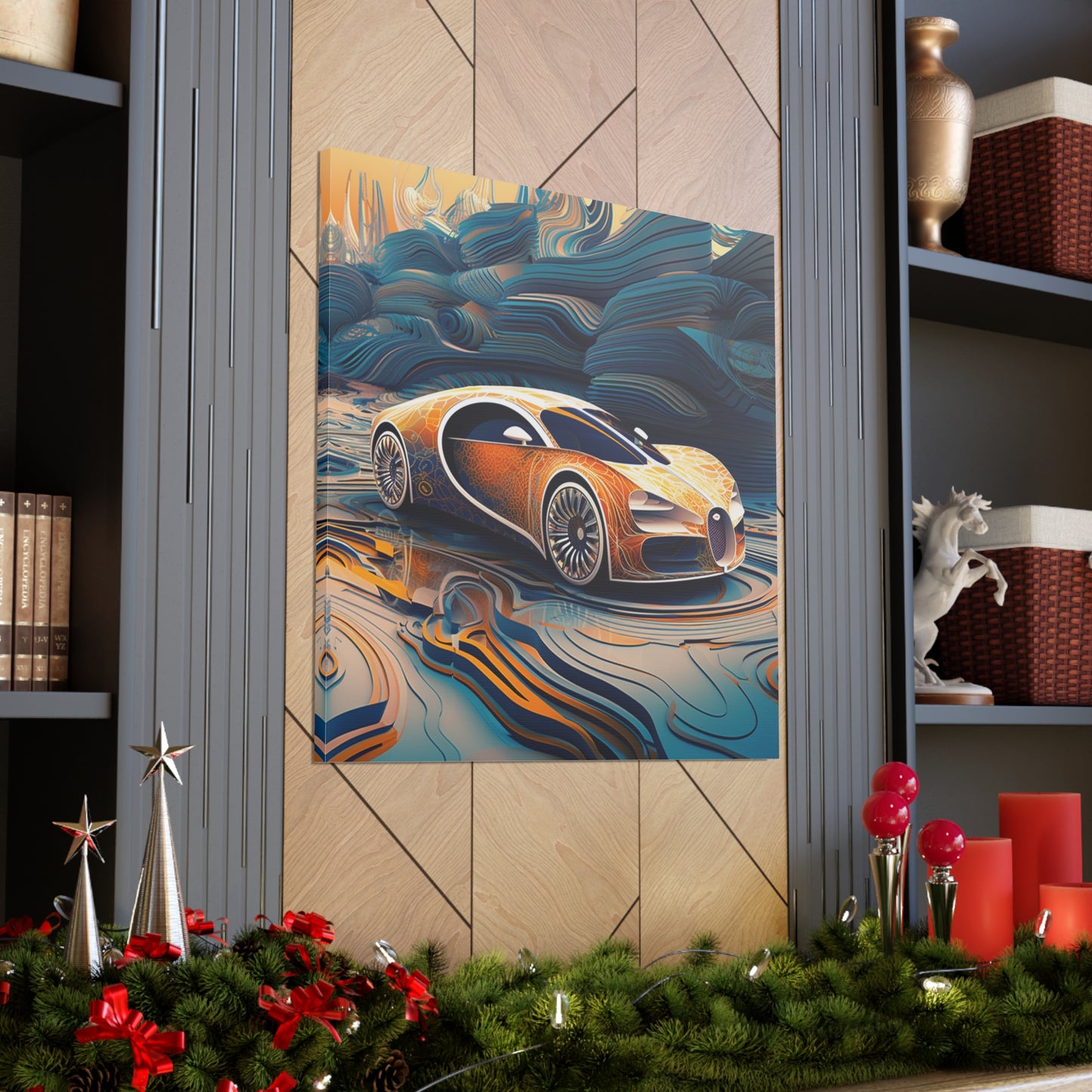 Canvas Gallery Wraps Bugatti Abstract Flair 1