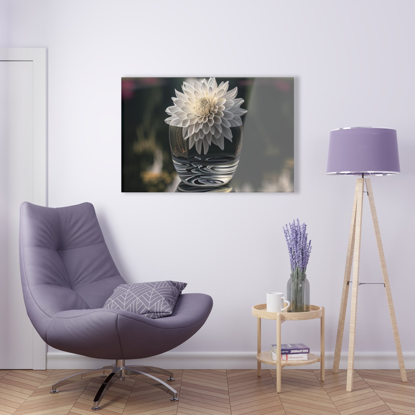 Acrylic Prints White Dahlia 2