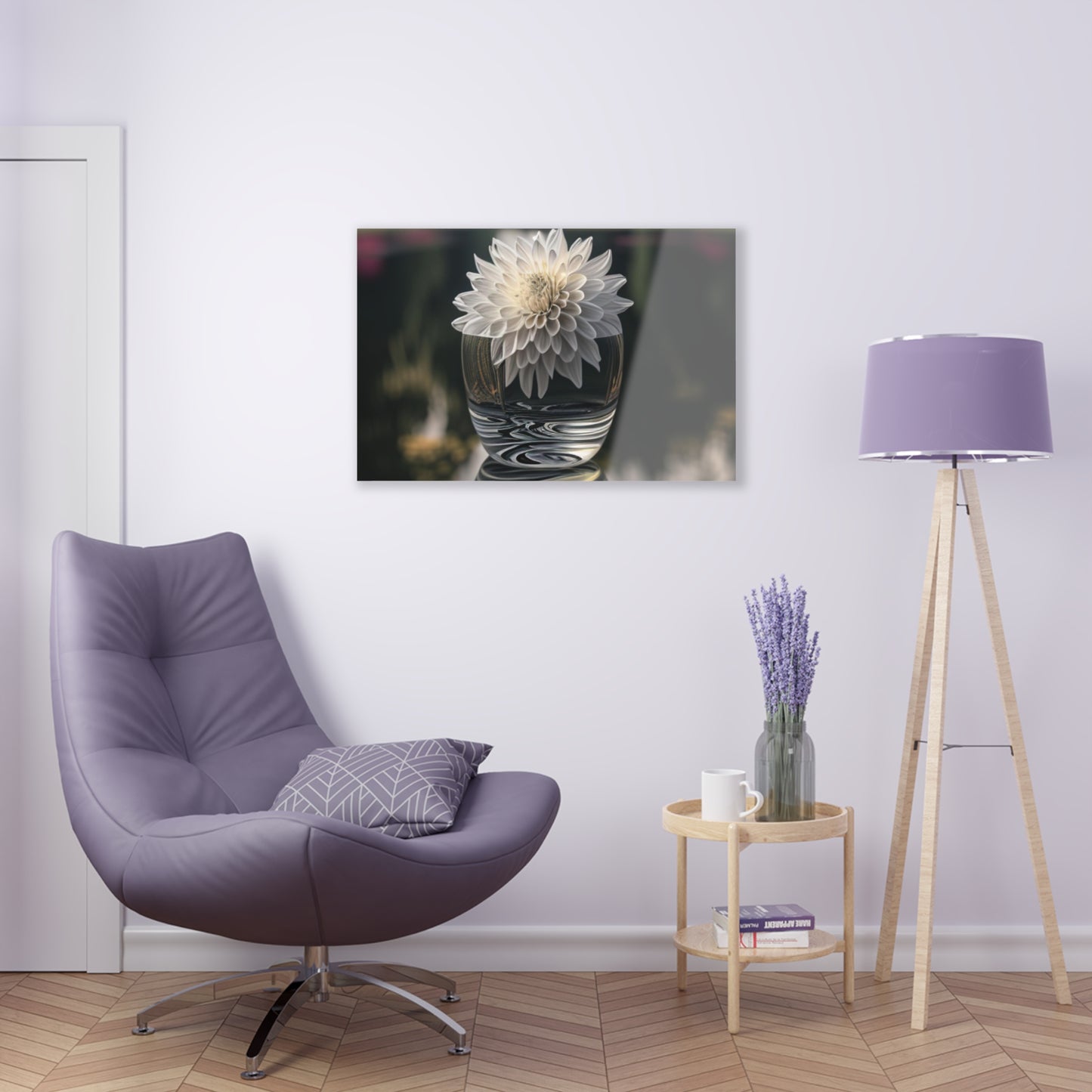 Acrylic Prints White Dahlia 2