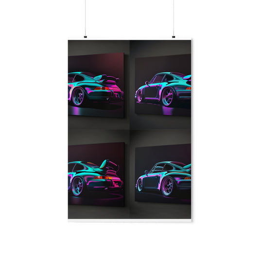 Premium Matte Vertical Posters Porsche Purple 5