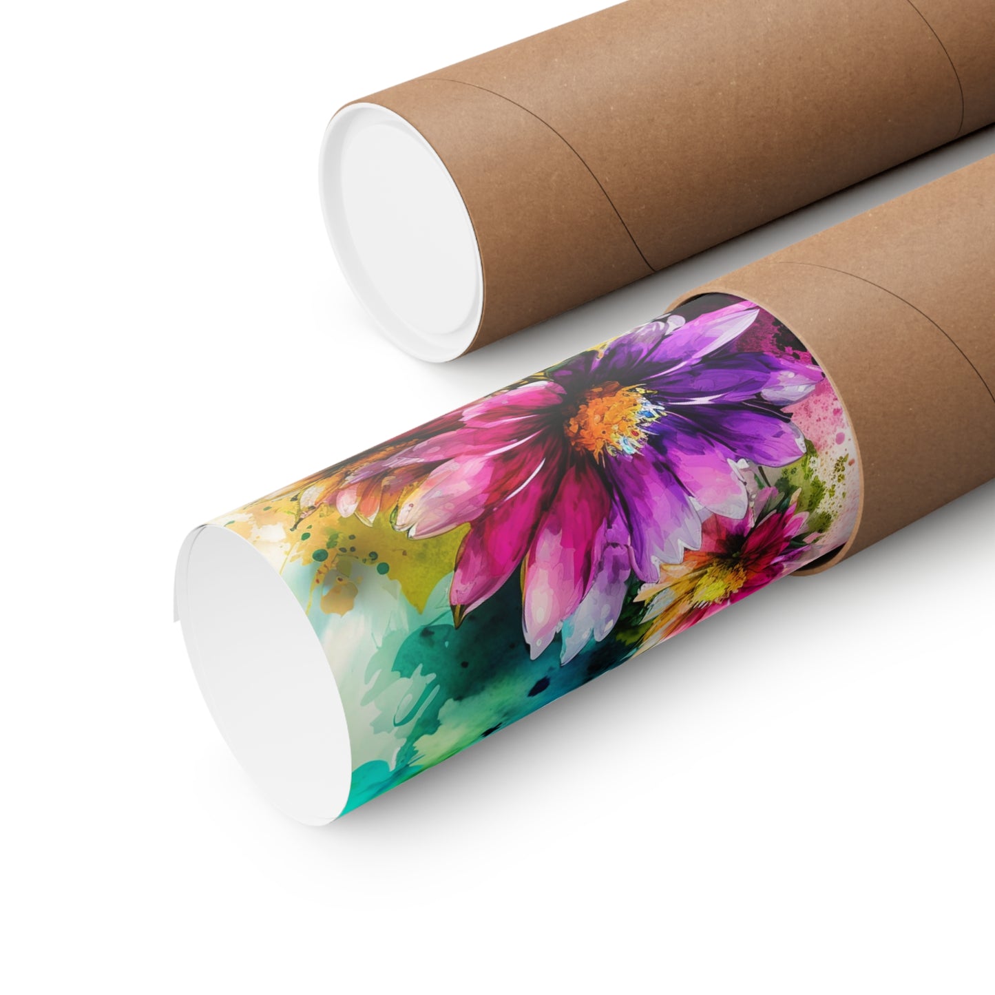 Premium Matte Vertical Posters Bright Spring Flowers 1