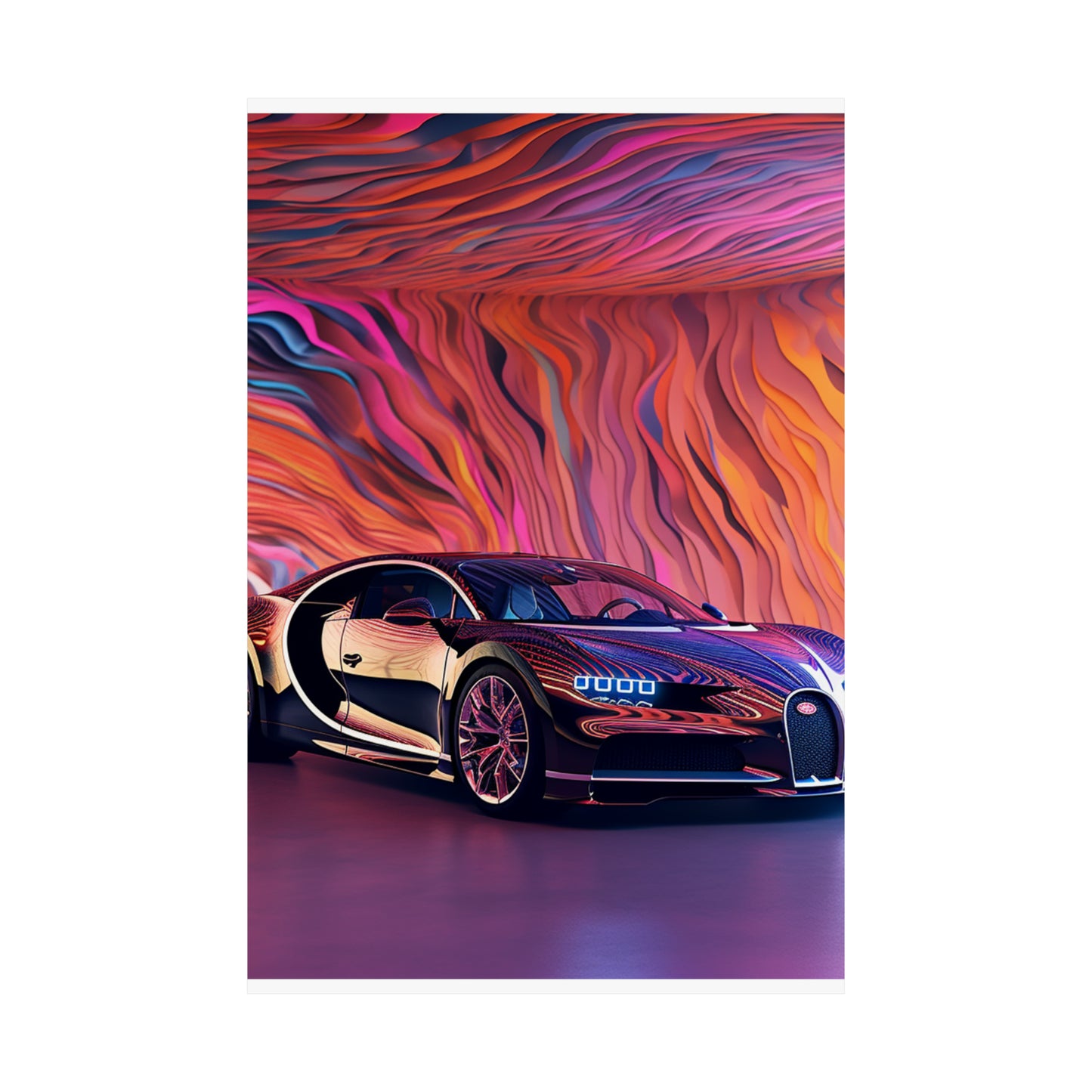 Premium Matte Vertical Posters Bugatti Abstract Flair 4