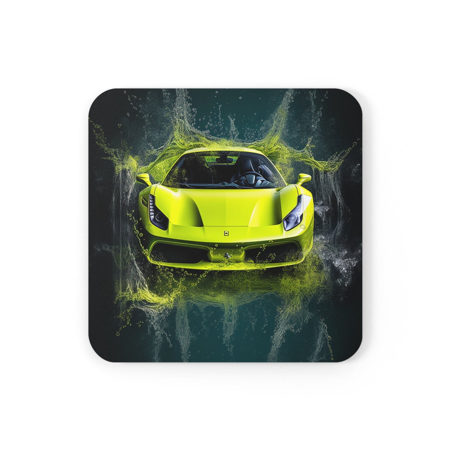 Corkwood Coaster Set Farrari Water 4