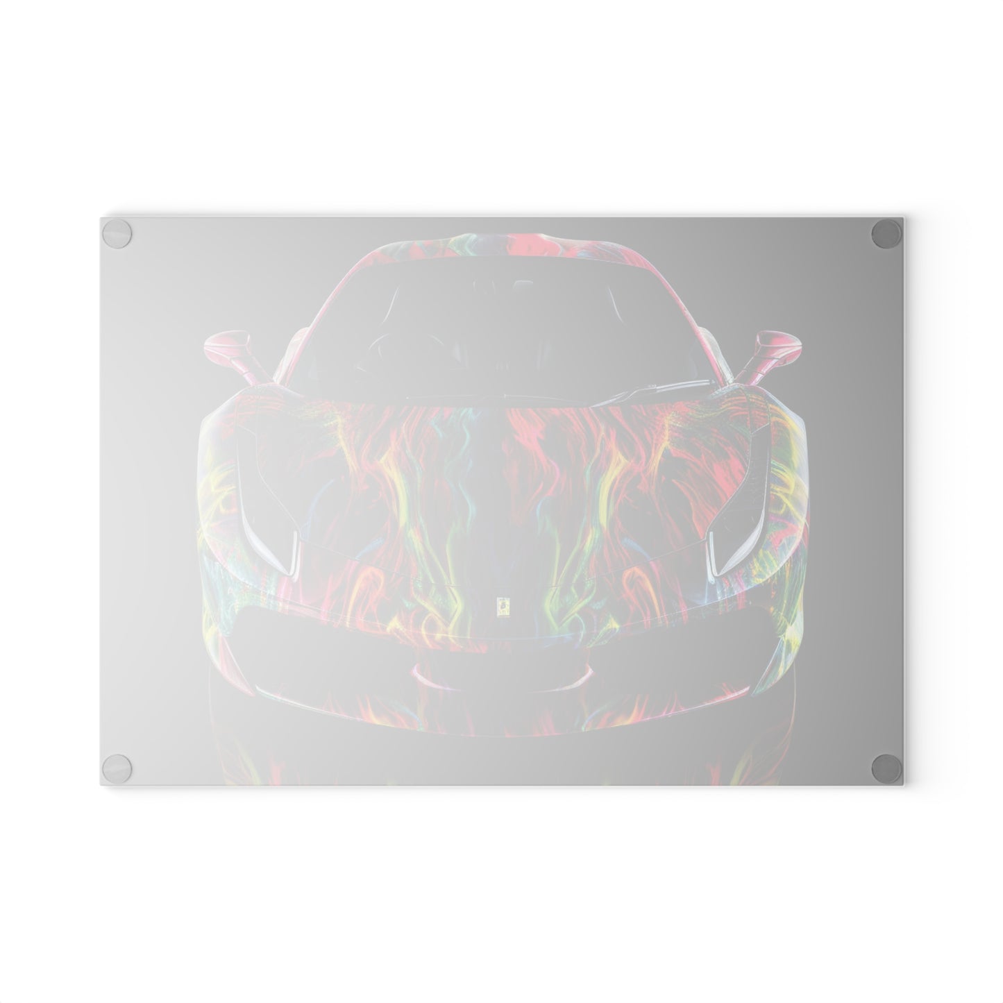 Glass Cutting Board Ferrari Color 1