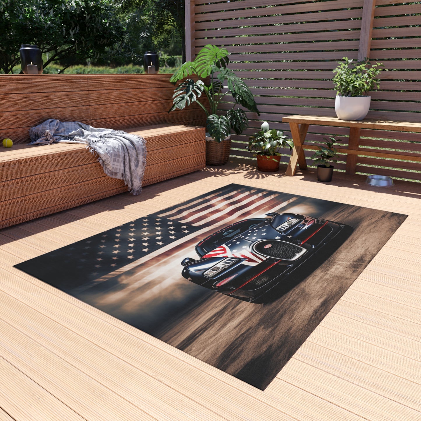 Outdoor Rug  Bugatti American Flag 2