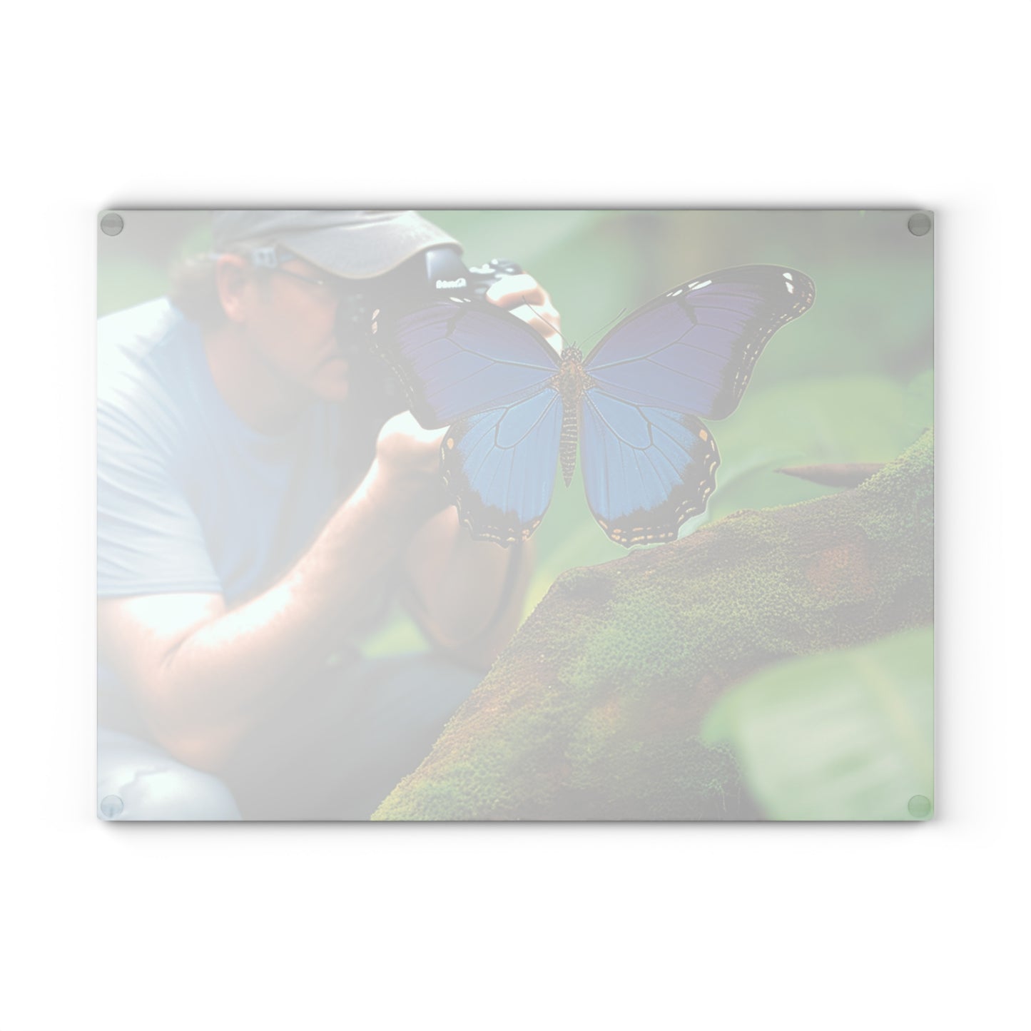 Glass Cutting Board Jungle Butterfly 4