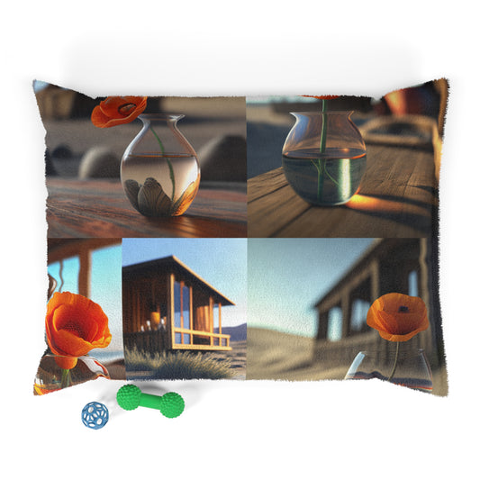 Pet Bed Poppy in a Glass Vase 5