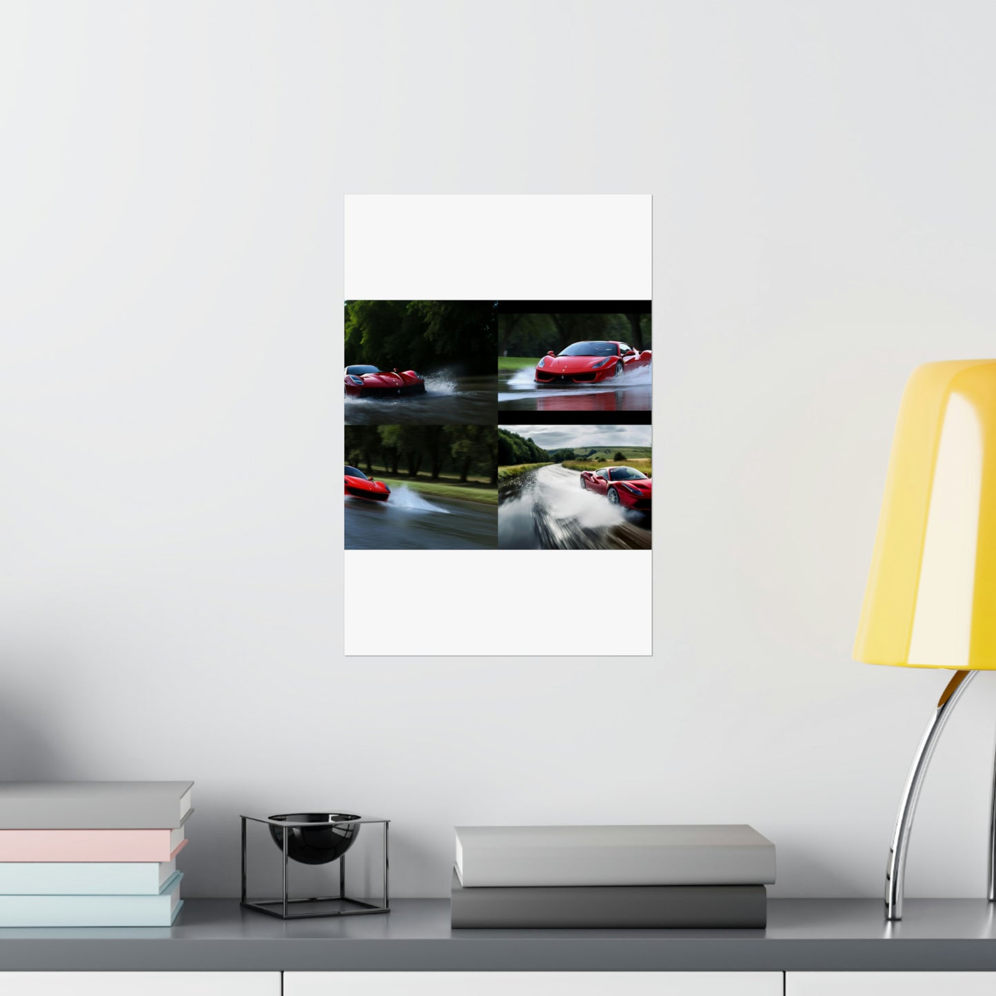 Premium Matte Vertical Posters Water Ferrari Splash 5