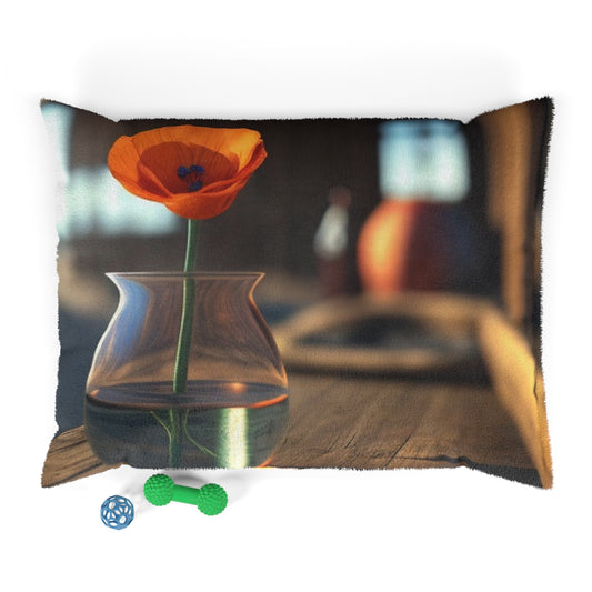 Pet Bed Poppy in a Glass Vase 2