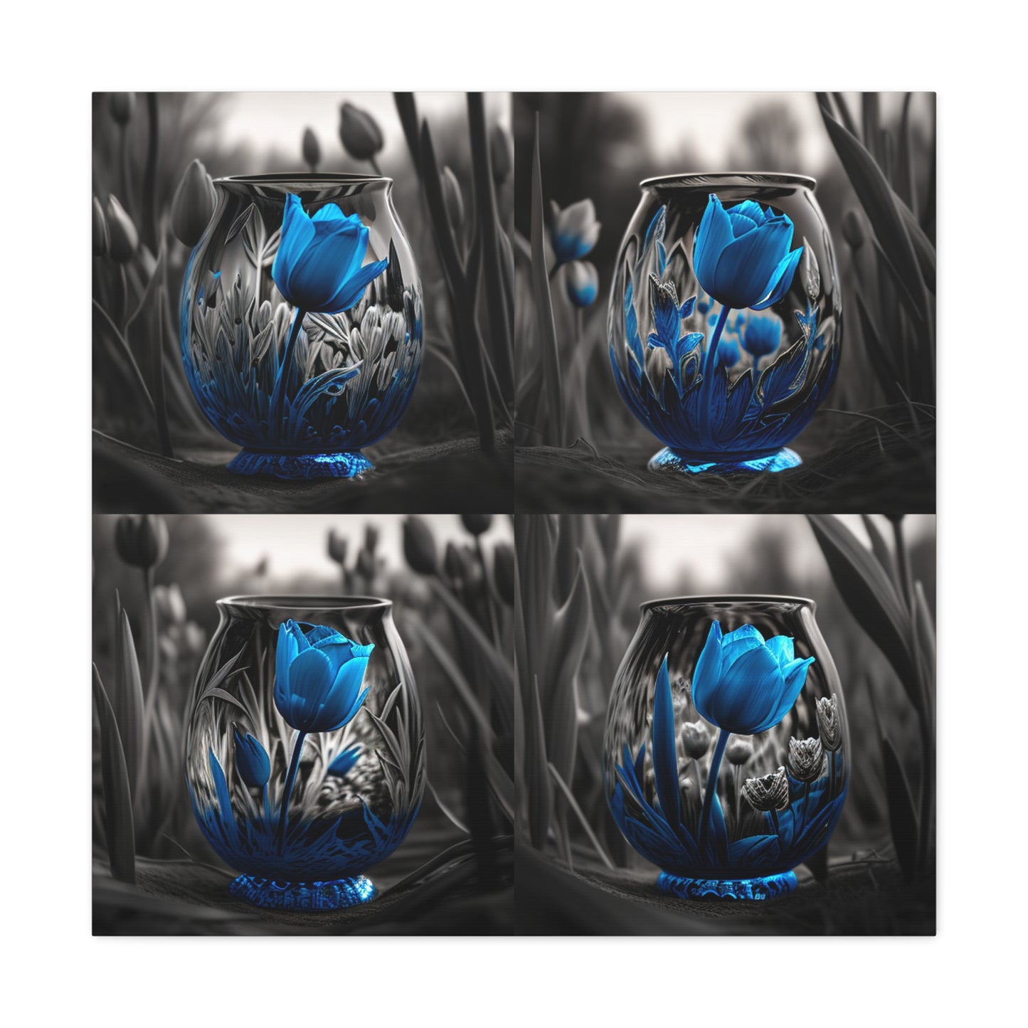 Canvas Gallery Wraps Tulip Blue 5