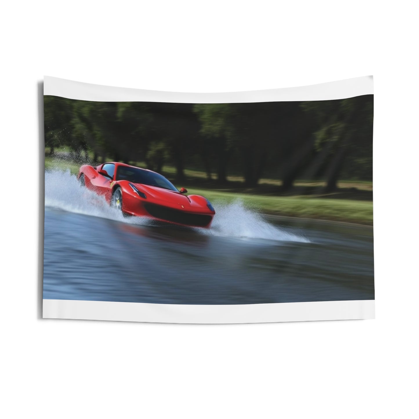 Indoor Wall Tapestries Water Ferrari Splash 3