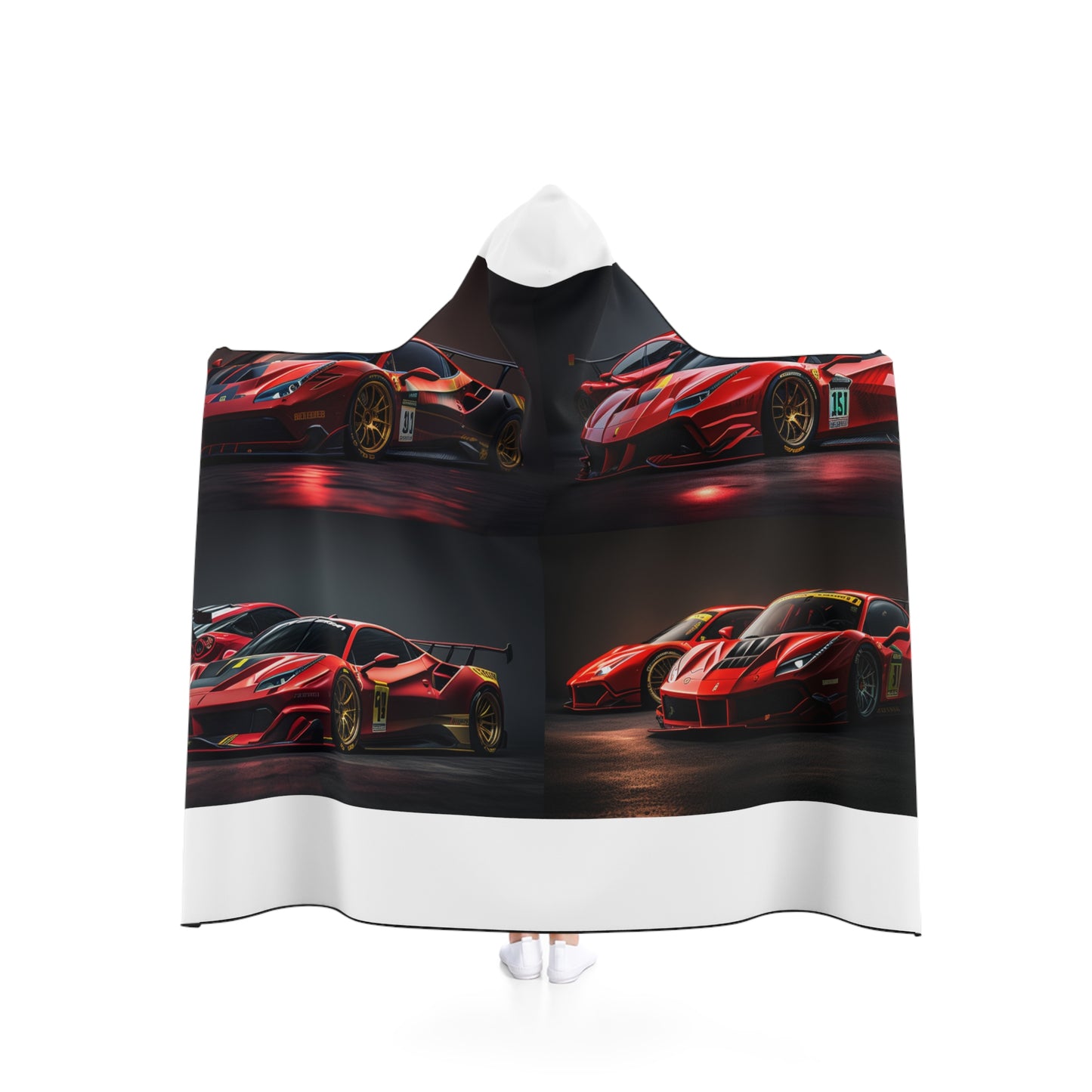 Hooded Blanket Ferrari Red 5