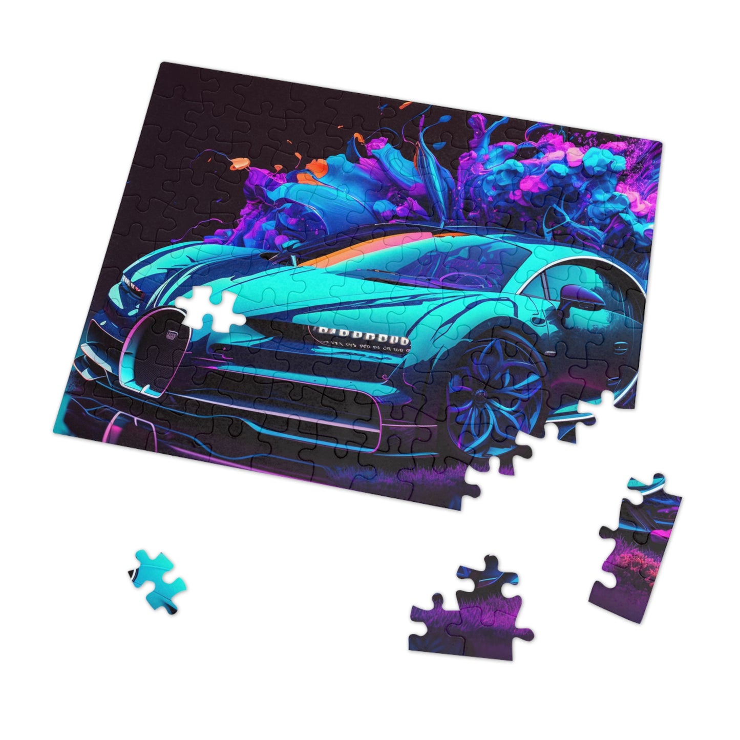 Jigsaw Puzzle (30, 110, 252, 500,1000-Piece) Bugatti Neon Chiron 3