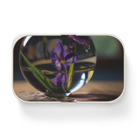 Bento Lunch Box Purple Iris in a vase 1