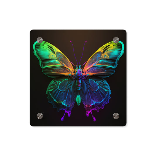 Acrylic Wall Art Panels Raw Hyper Color Butterfly 3