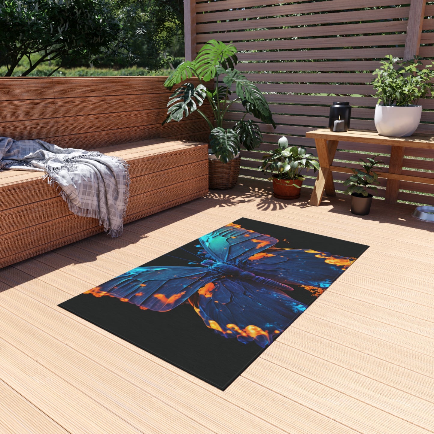 Outdoor Rug  Thermal Butterfly 3