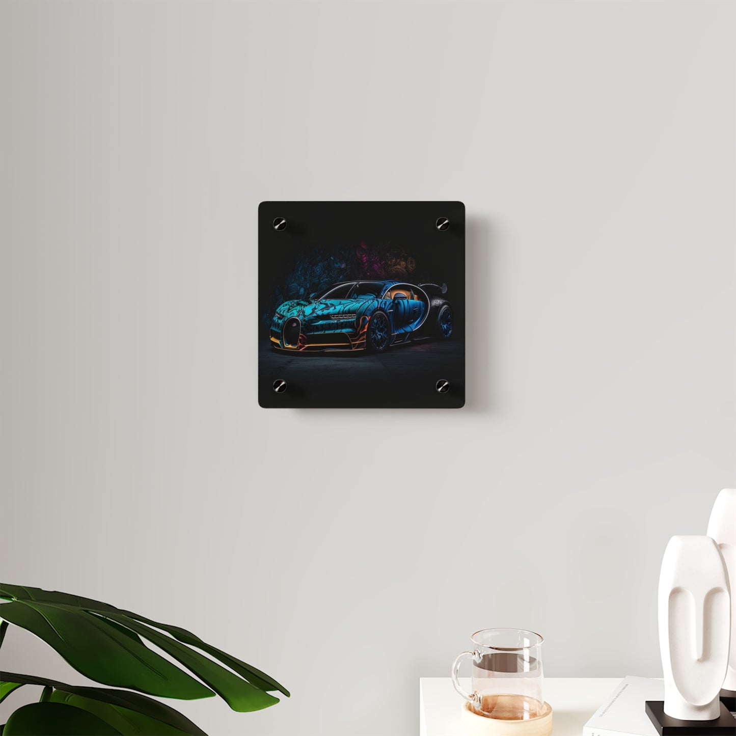 Acrylic Wall Art Panels Bugatti Blue 3