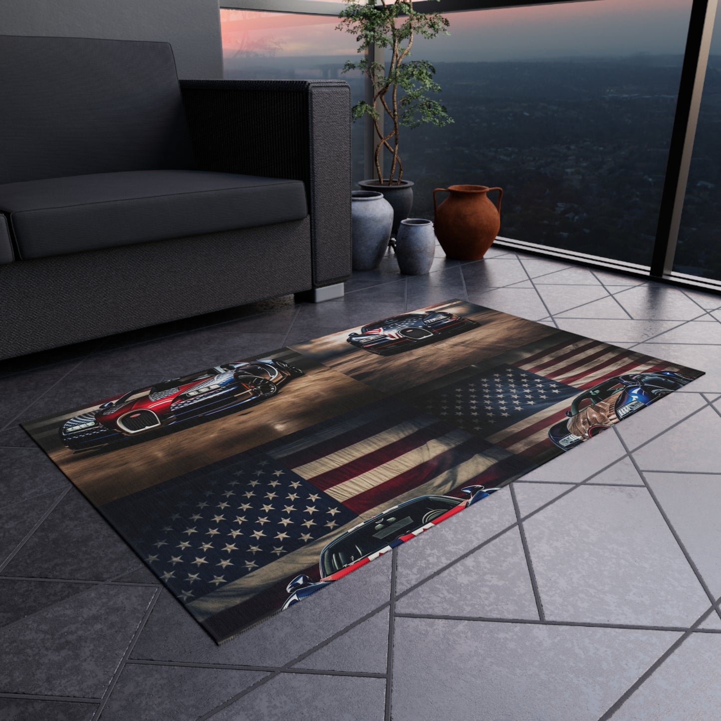 Outdoor Rug  Bugatti American Flag 5
