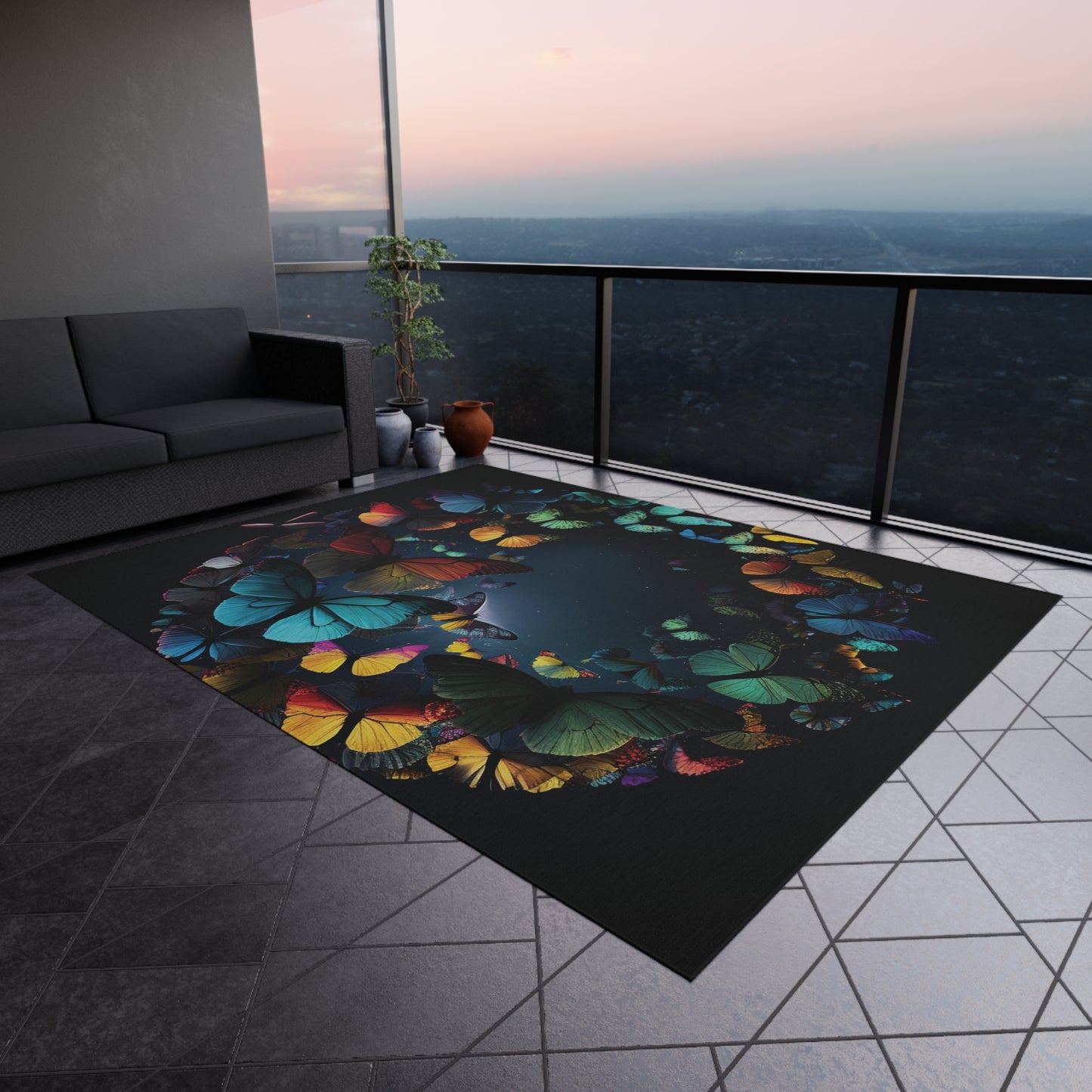 Outdoor Rug  Moon Butterfly 3