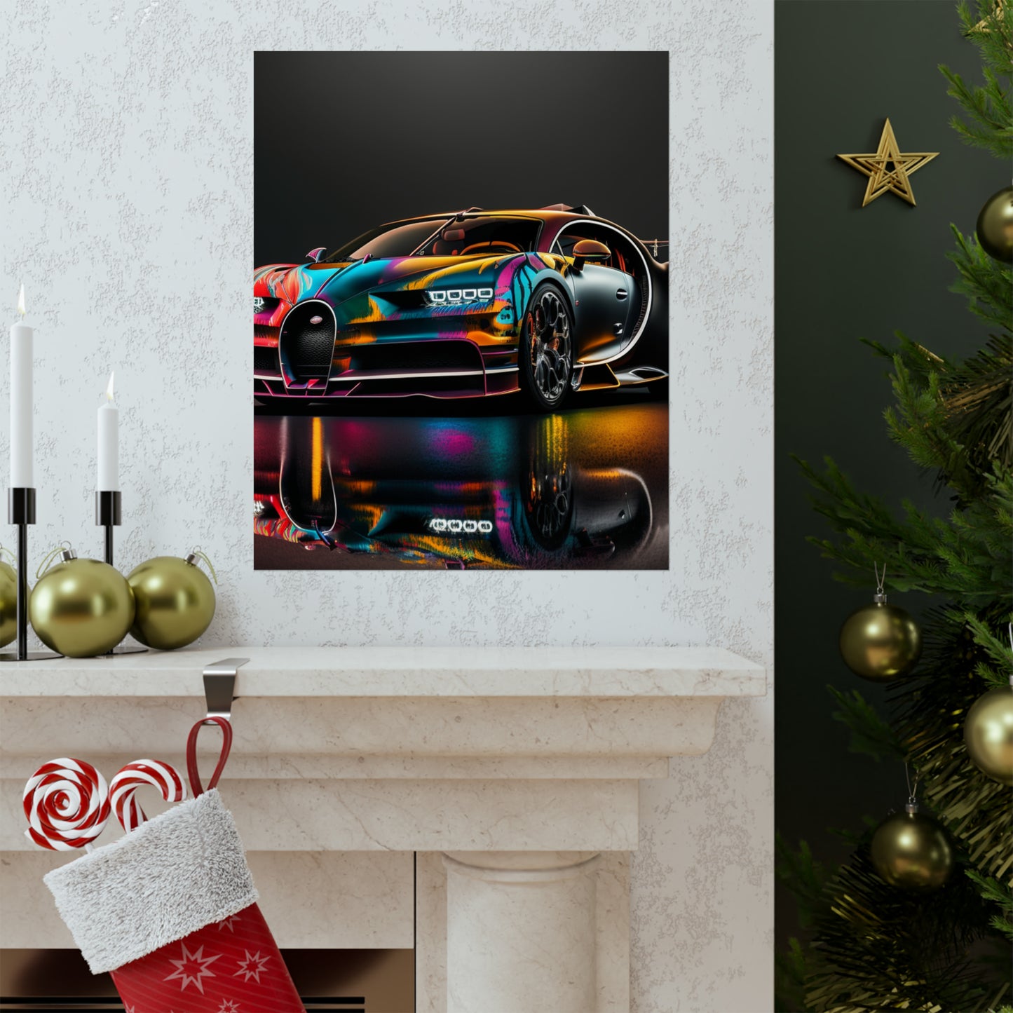 Premium Matte Vertical Posters Bugatti Chiron Super 2