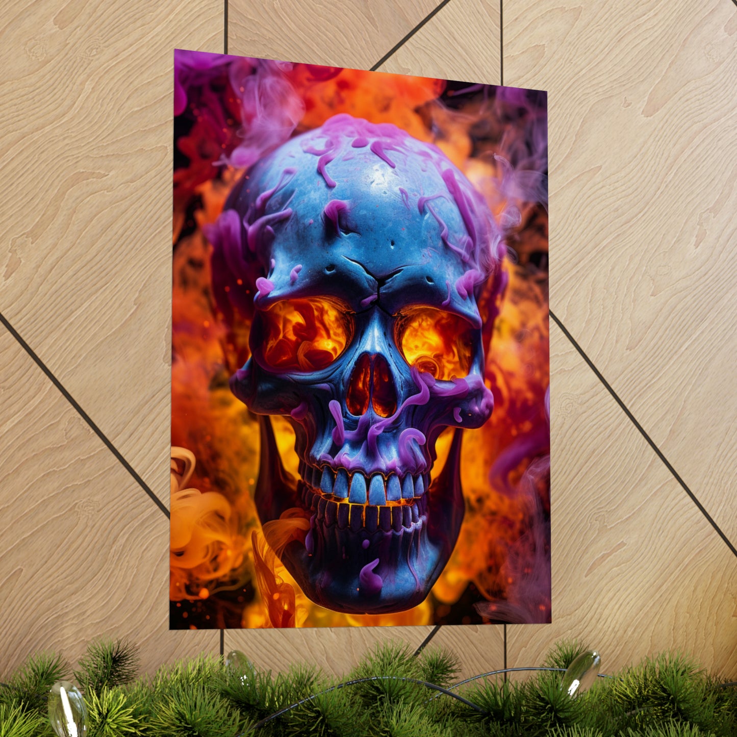 Premium Matte Vertical Posters Macro Skull 3