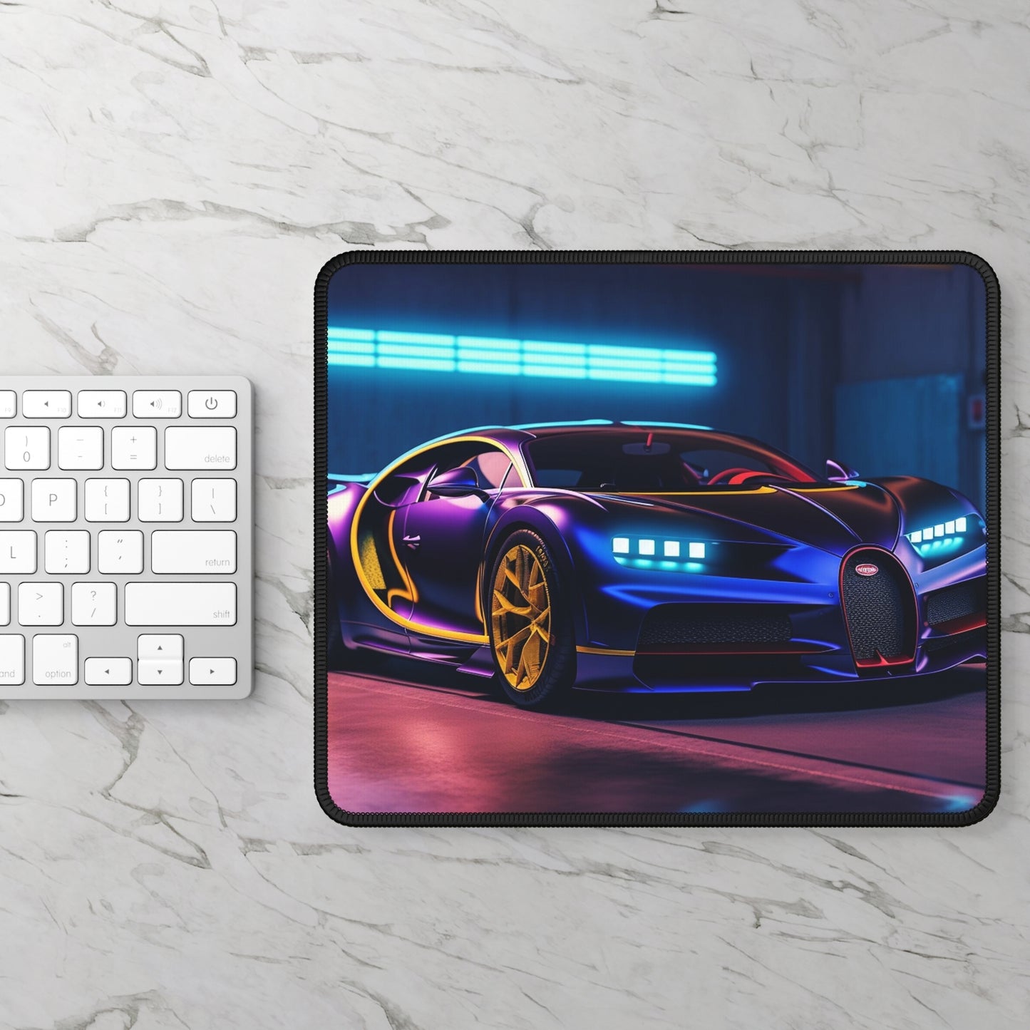 Gaming Mouse Pad  Hyper Bugatti Neon Chiron 4