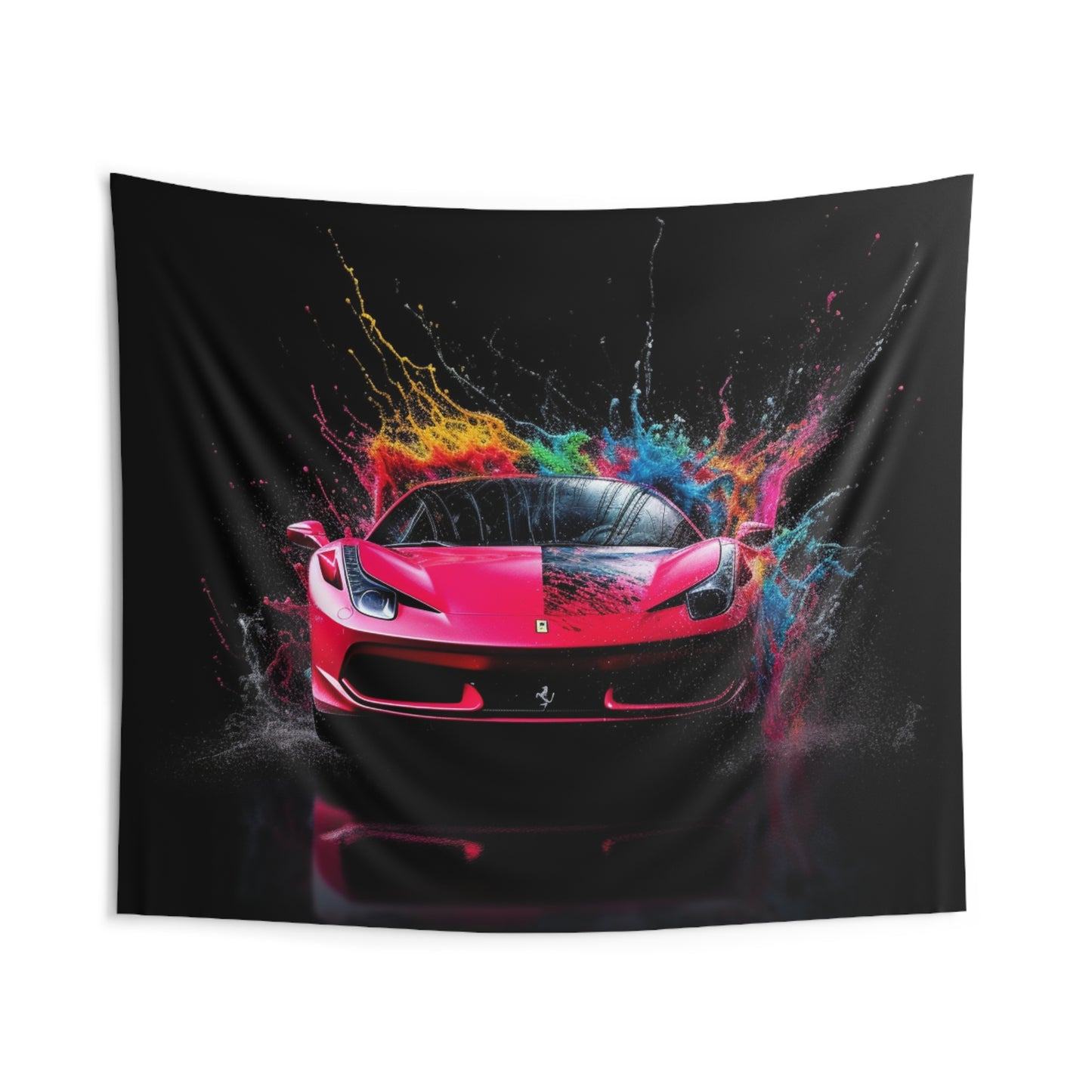 Indoor Wall Tapestries Ferrari Water Splash 2